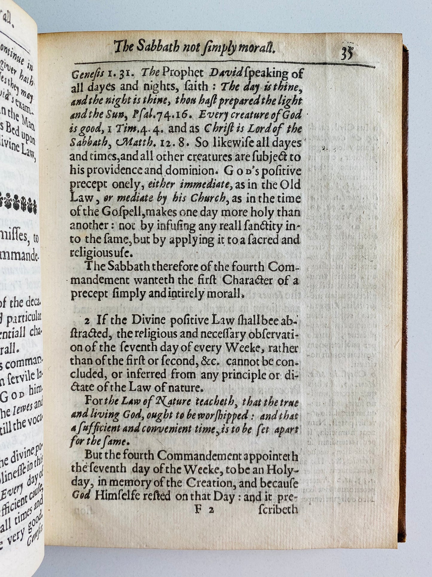 1635 WILLIAM WILBERFORCE. Personal Copy of Treatise on Beauty & Usefulness of the Sabbath.