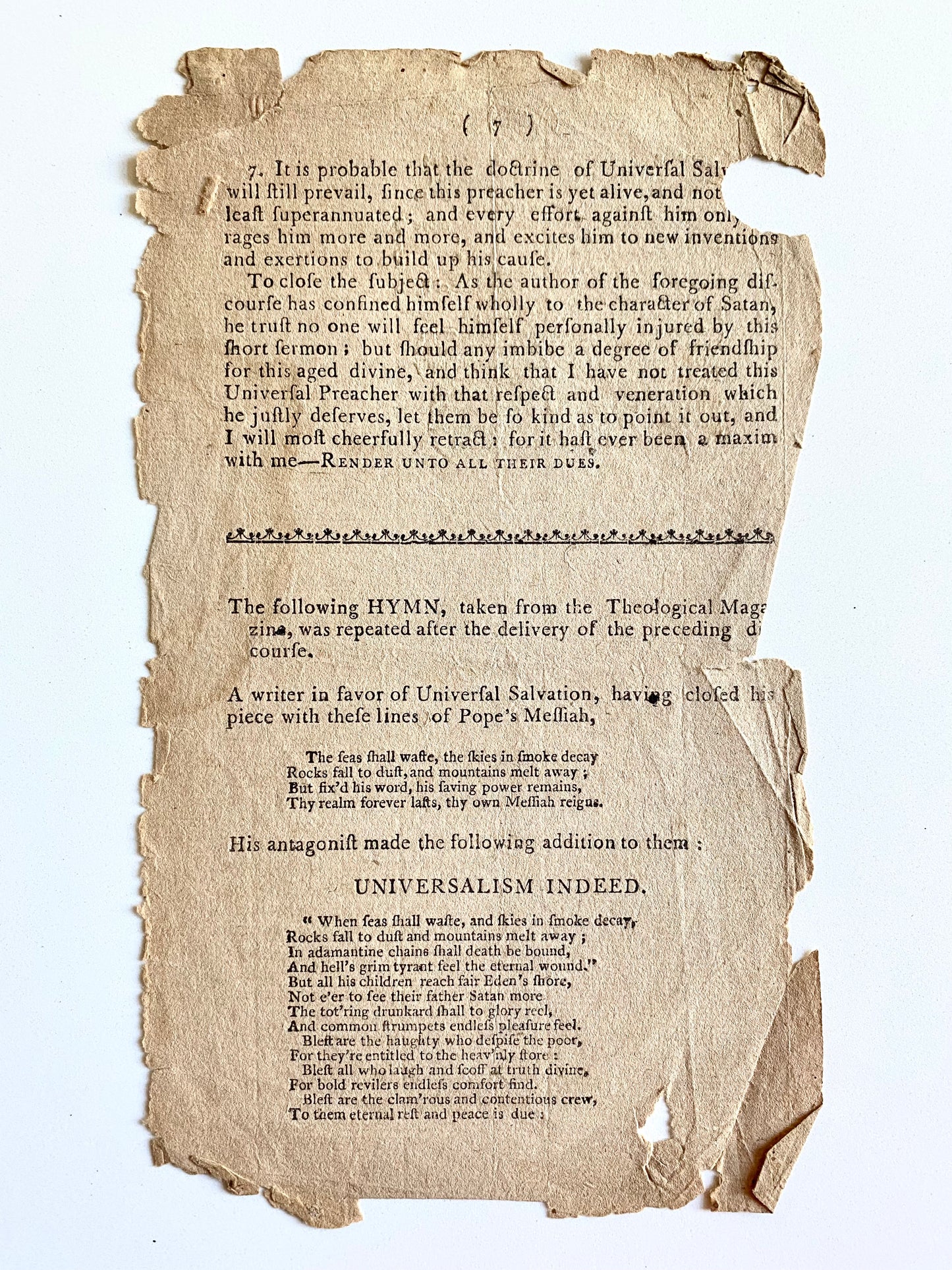 1808 LEMUEL HAYNES. Rare Sermon by the "Black Puritan" of New England on Universal Salvation
