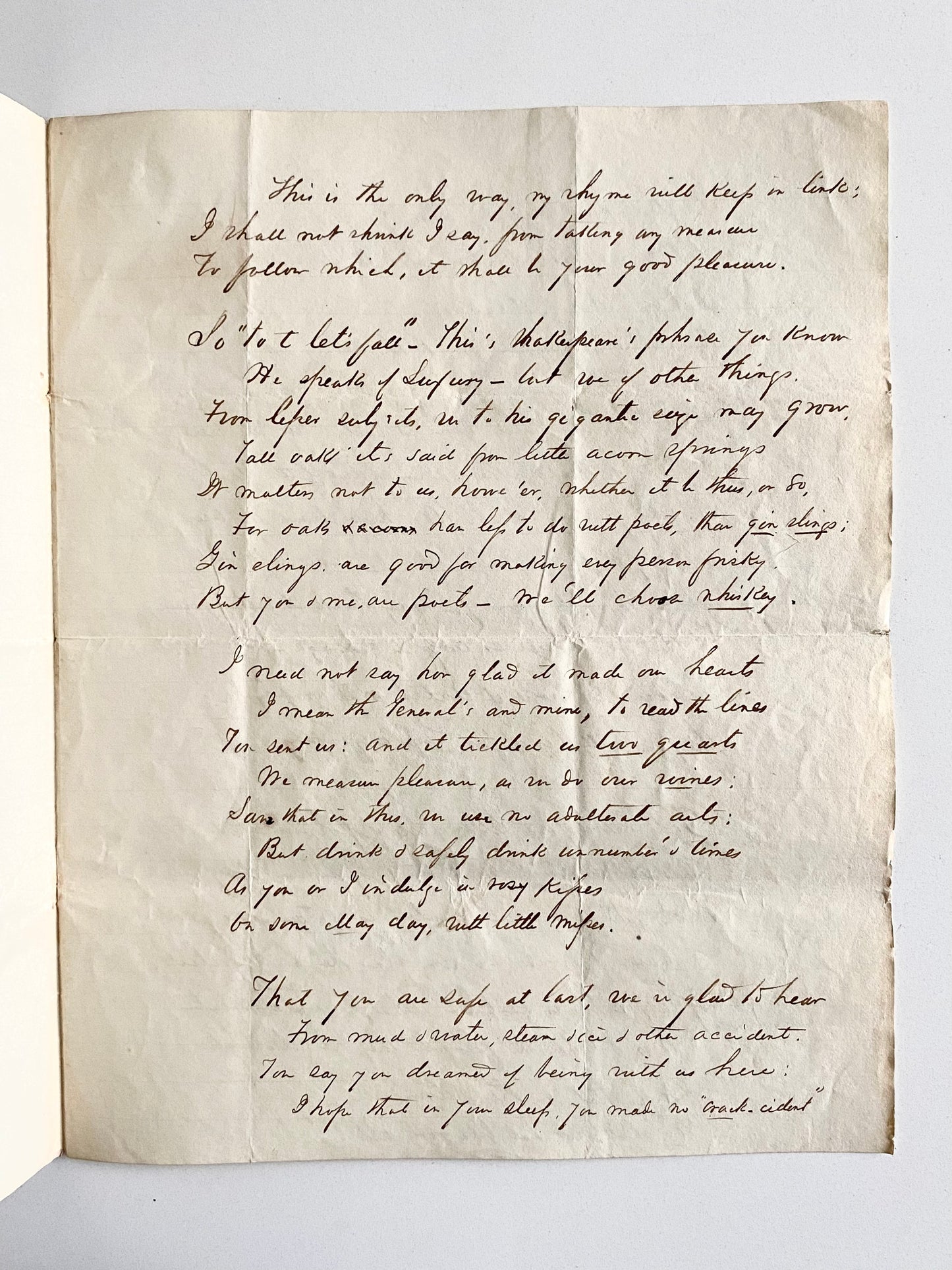 1840 WILLIAM HENRY HARRISON Presidential Campaign. Important 8pp Satirical Poem Against the Whigs, on Slavery, &c.