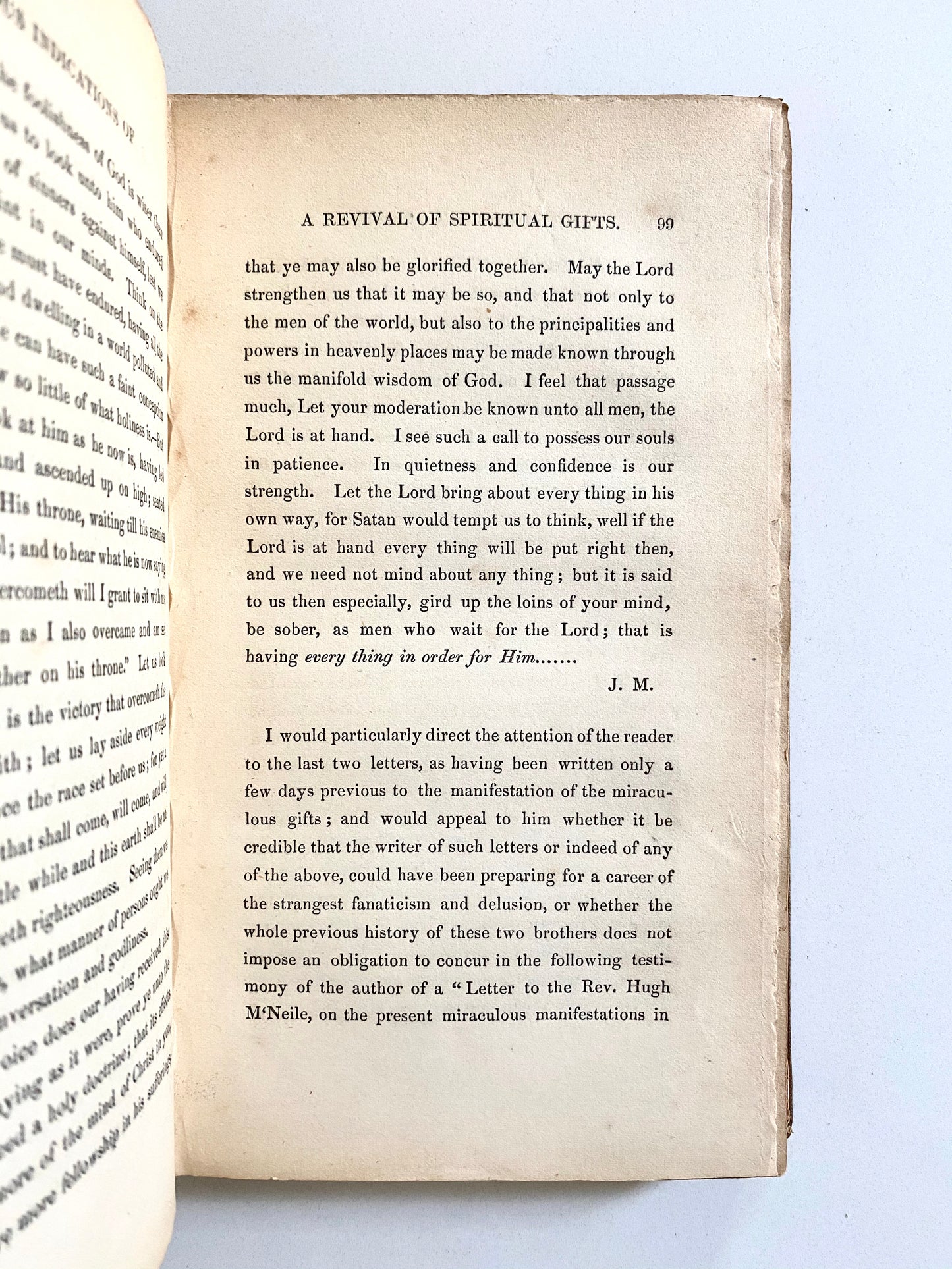 1840 JAMES & GEORGE MACDONALD. Rare Record of the Earliest Modern Pentecostal Manifestations! Influenced Edward Irving.