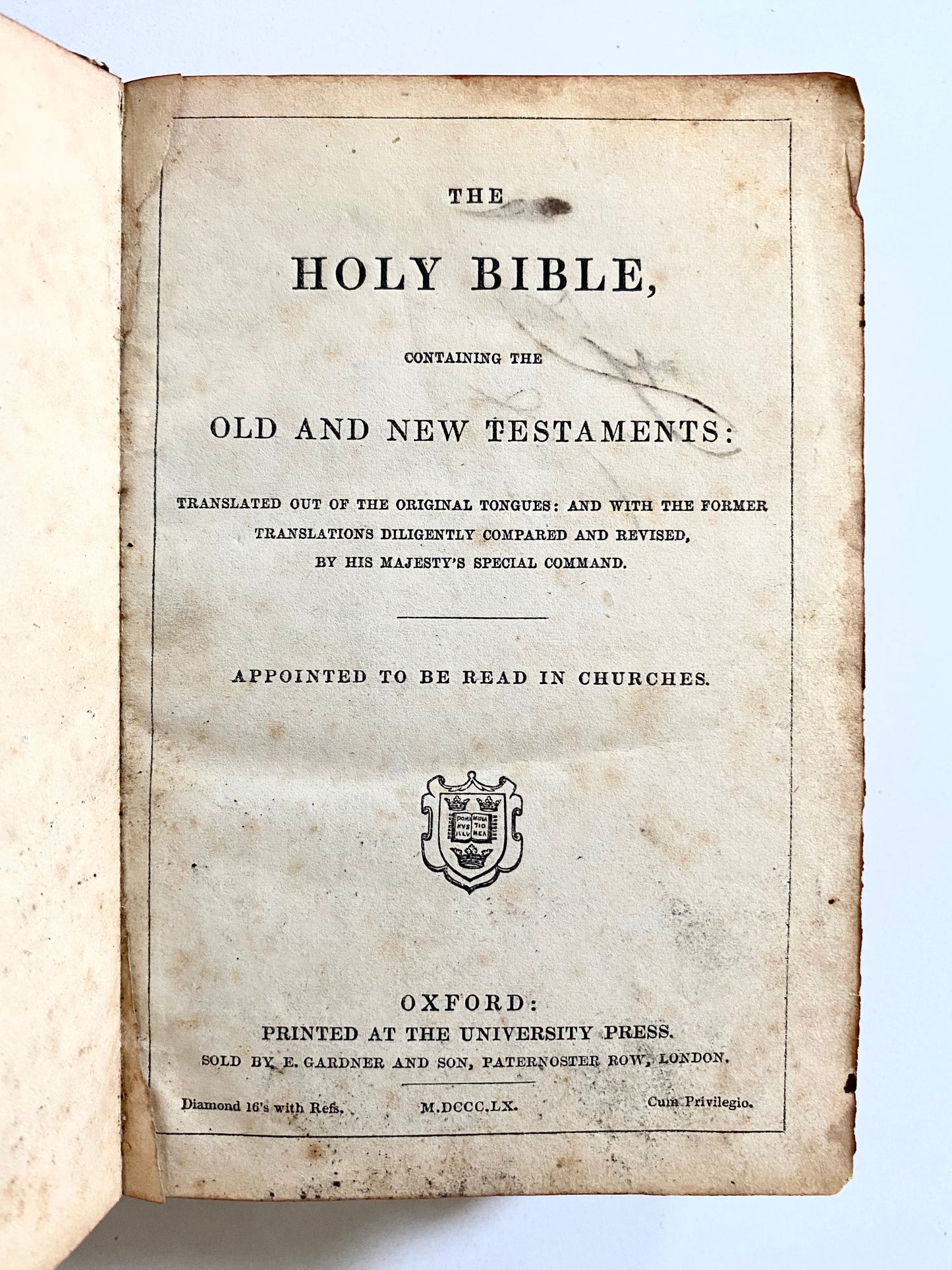 1860 CIVIL WAR. Holy Bible Presented to Soldiers of 43rd Regiment, New York by Civil War Chaplain!