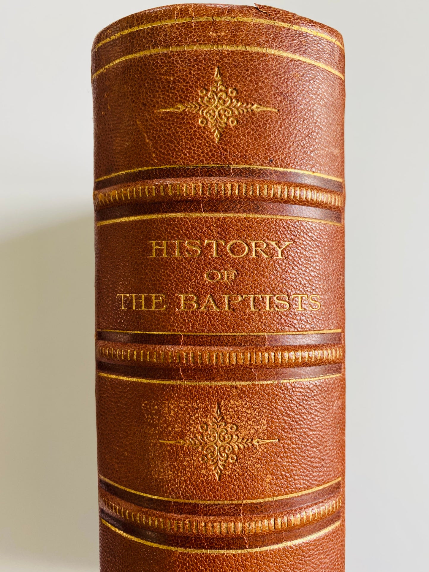 1887 THOMAS ARMITAGE. History of the Baptists. Massive Work in Beautiful Leather Binding.