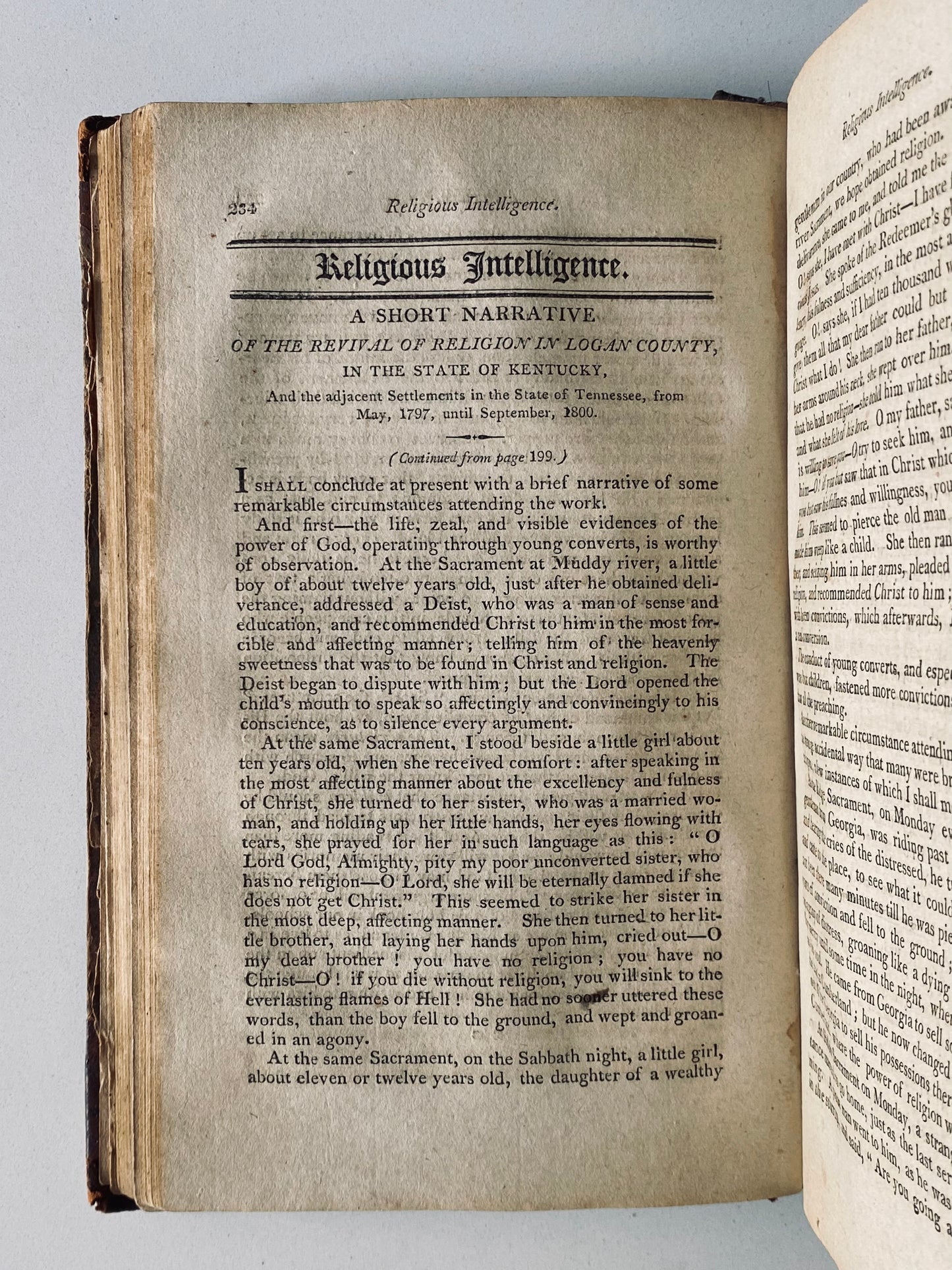 1803 NEW YORK MISSIONARY MAGAZINE. Cane Ridge Revival, William Carey, Second Great Awakening, Etc.
