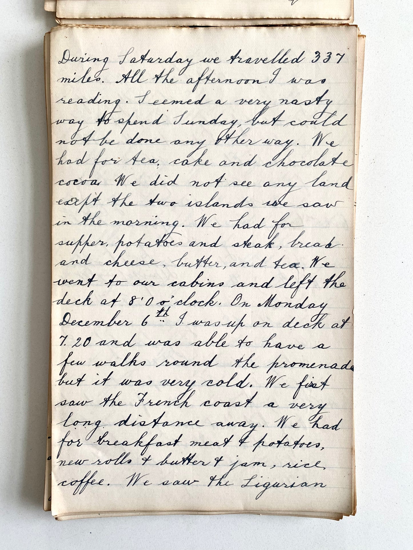 1909 S. S. SEYDLITZ. 152pp. Tasmania Manuscript Travel Diary of Miss Daisy Blanche Miller