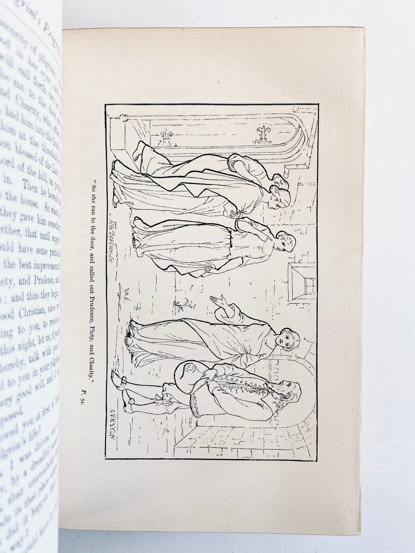 1881 JOHN BUNYAN. Pilgrim's Progress Bound in Oak from His Original 17th Century Church!