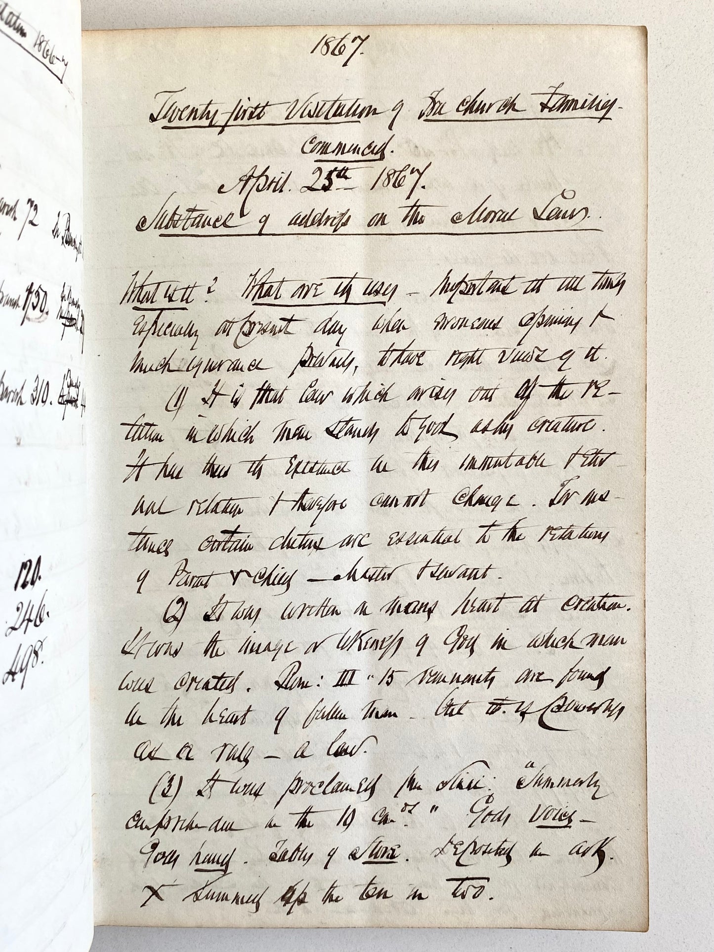 1829 THOMAS CHALMERS &c. 1,010pp Manuscript Sermons, Lectures, etc., by Scottish Presbyterian Disruption Divine.