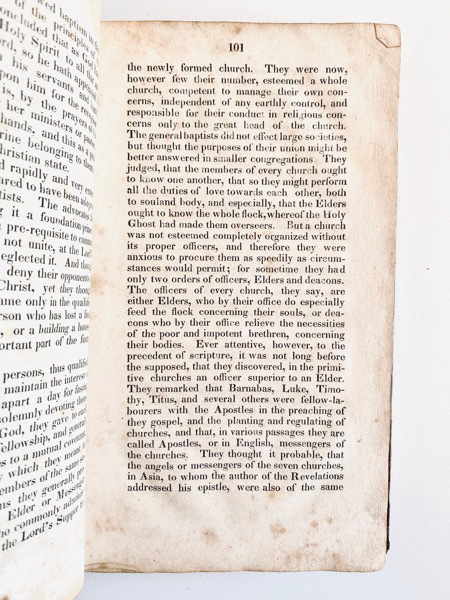 1827 RICHARD KNIGHT. History of the General, or Six Principle Baptists in Europe and America. Rare!