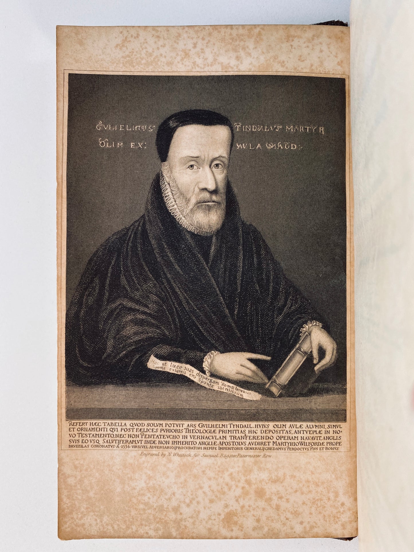 1526 / 1837 WILLIAM TYNDALE. First American Edition of the William Tyndale New Testament - Reformation