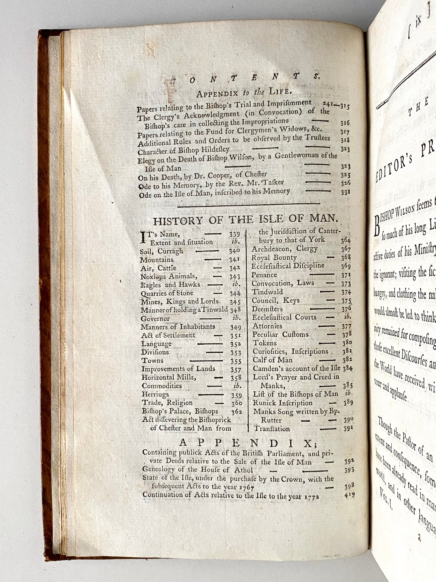 1782 THOMAS WILSON. 8 Volume Works of the "John the Baptist" of the Isle of Man