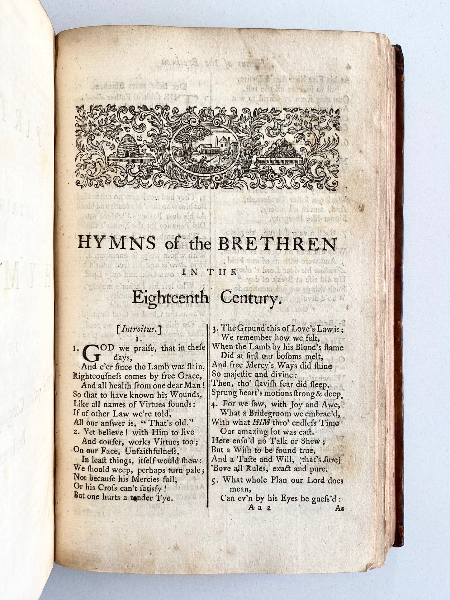 1754 MORAVIAN REVIVAL. Collection of Hymns of the Brethren in Two Volumes. Very Scarce.