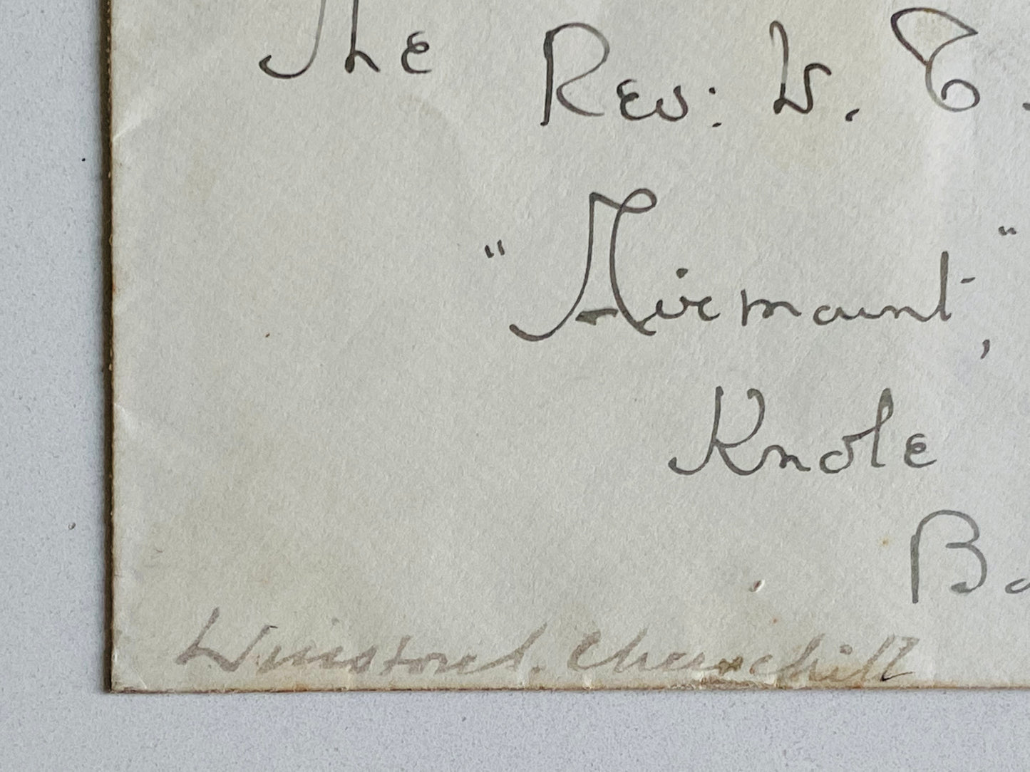 1905 WINSTON CHURCHILL. Rare Early Framing Pair - Autographed and Photograph.