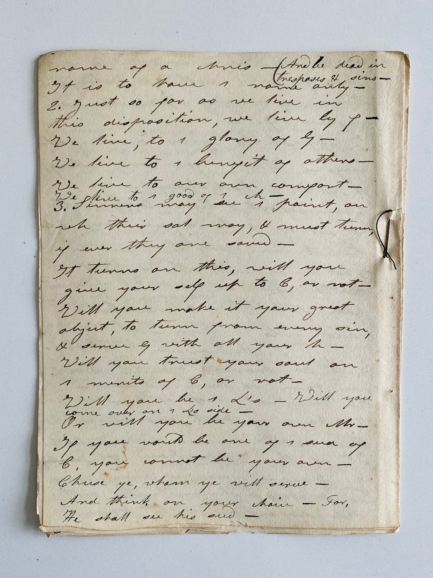 1755-1830 SAMUEL SARGENT. 2500pp Manuscript Archive of Second Great Awakening Missionary-Evangelist.