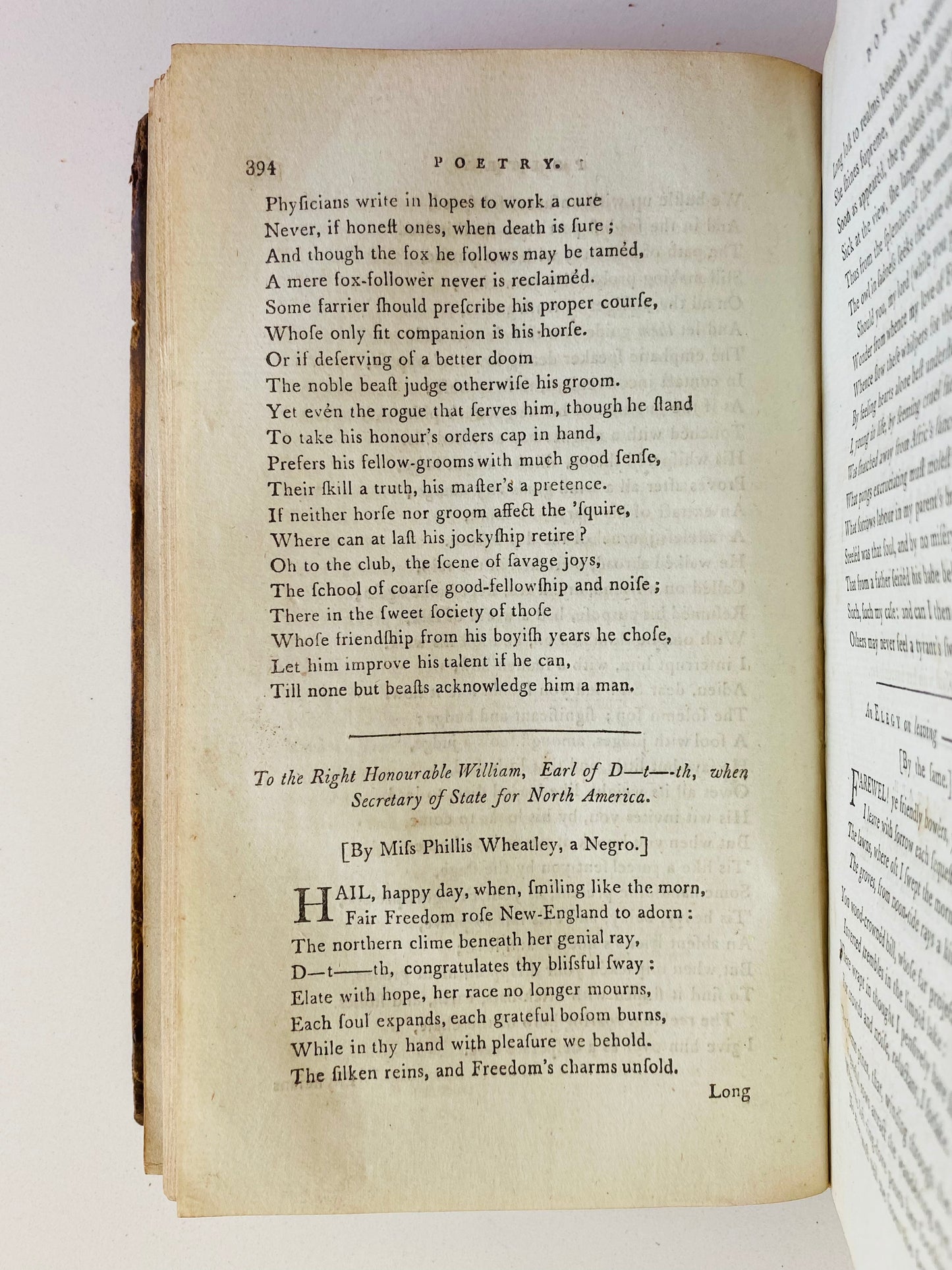 1784 PHILLIS WHEATLEY / JOHN WESLEY. The Arminian Magazine for 1784. Superb Methodist Provenance.