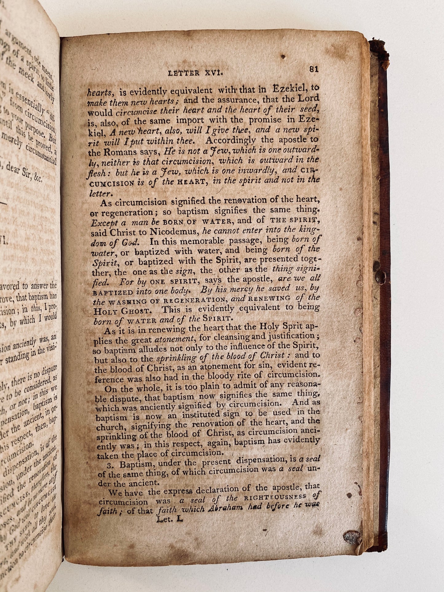 1807 SAMUEL WORCESTER. Rare Work Against Thomas Baldwin on Believer's Baptism