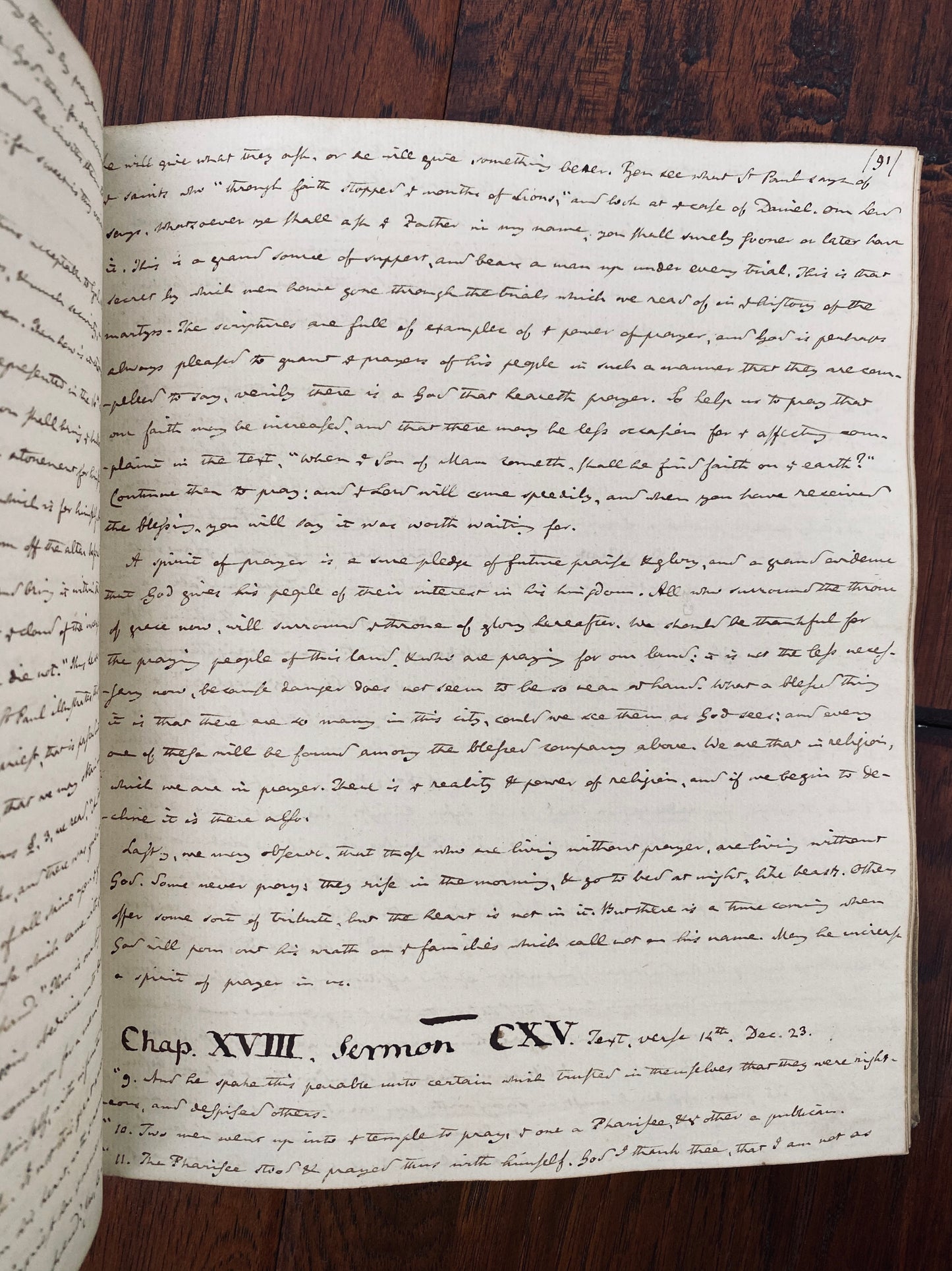 1804 MANUSCRIPT EXPOSITION OF LUKE. 61 Deeply Experimental Sermons on the Gospel of Luke. 100,000 Words!