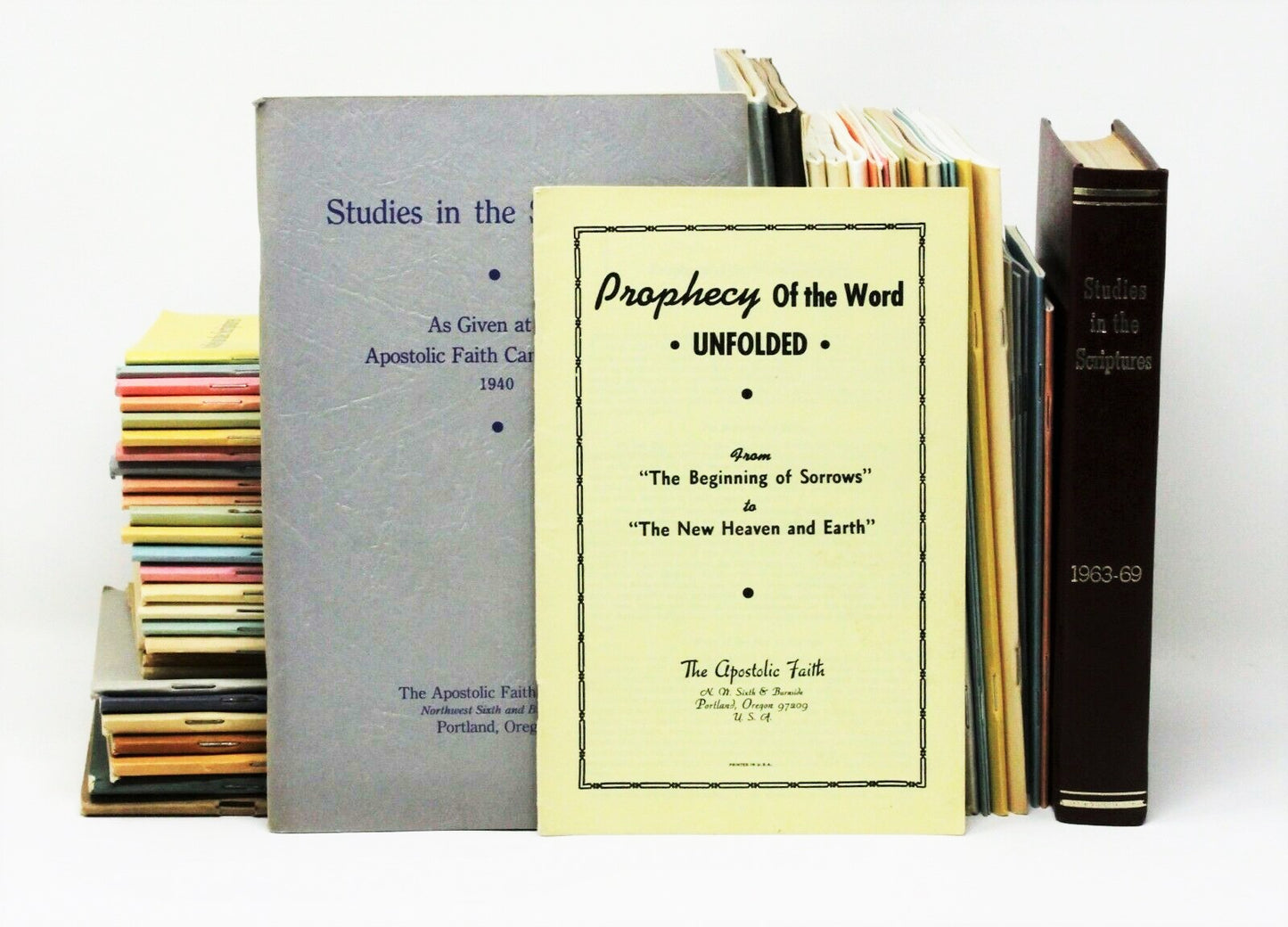 1906 APOSTOLIC FAITH. Group of 54 Apostolic Faith, Azusa Street Revival Related Publications