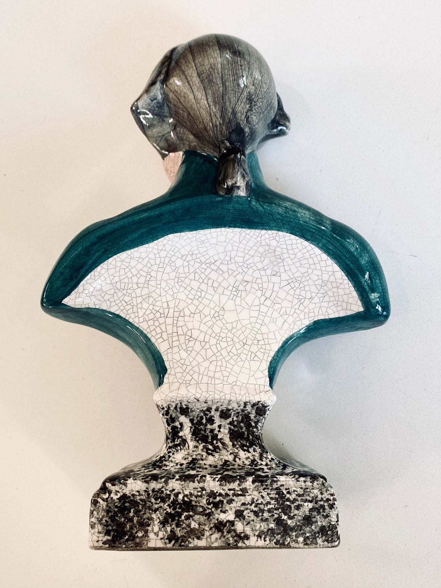 1850 GEORGE WASHINGTON. Staffordshire, Handpainted Bust of America's First President.