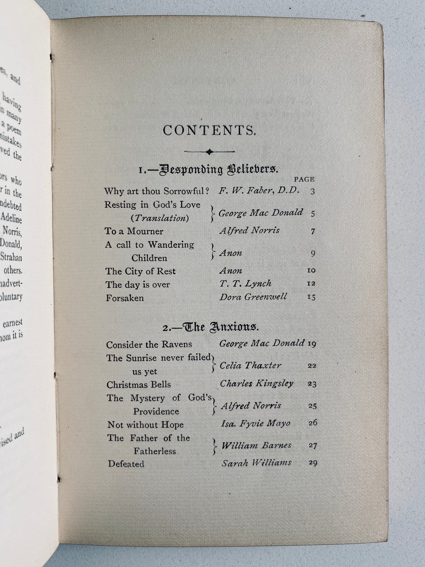 1881 GEORGE MACDONALD. Songs of Rest. Poems by MacDonald, Rossetti, etc.,