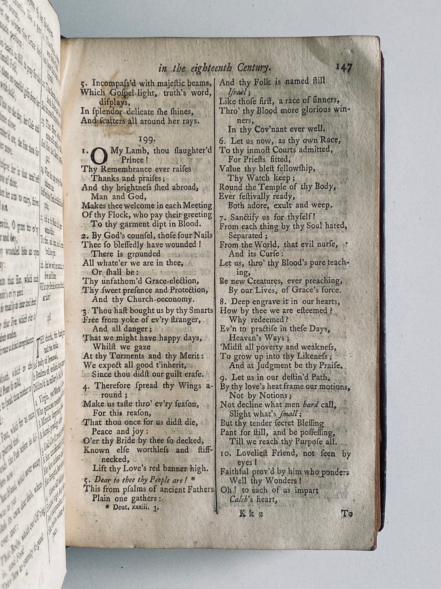 1754 MORAVIAN REVIVAL. Collection of Hymns of the Brethren in Two Volumes. Very Scarce.