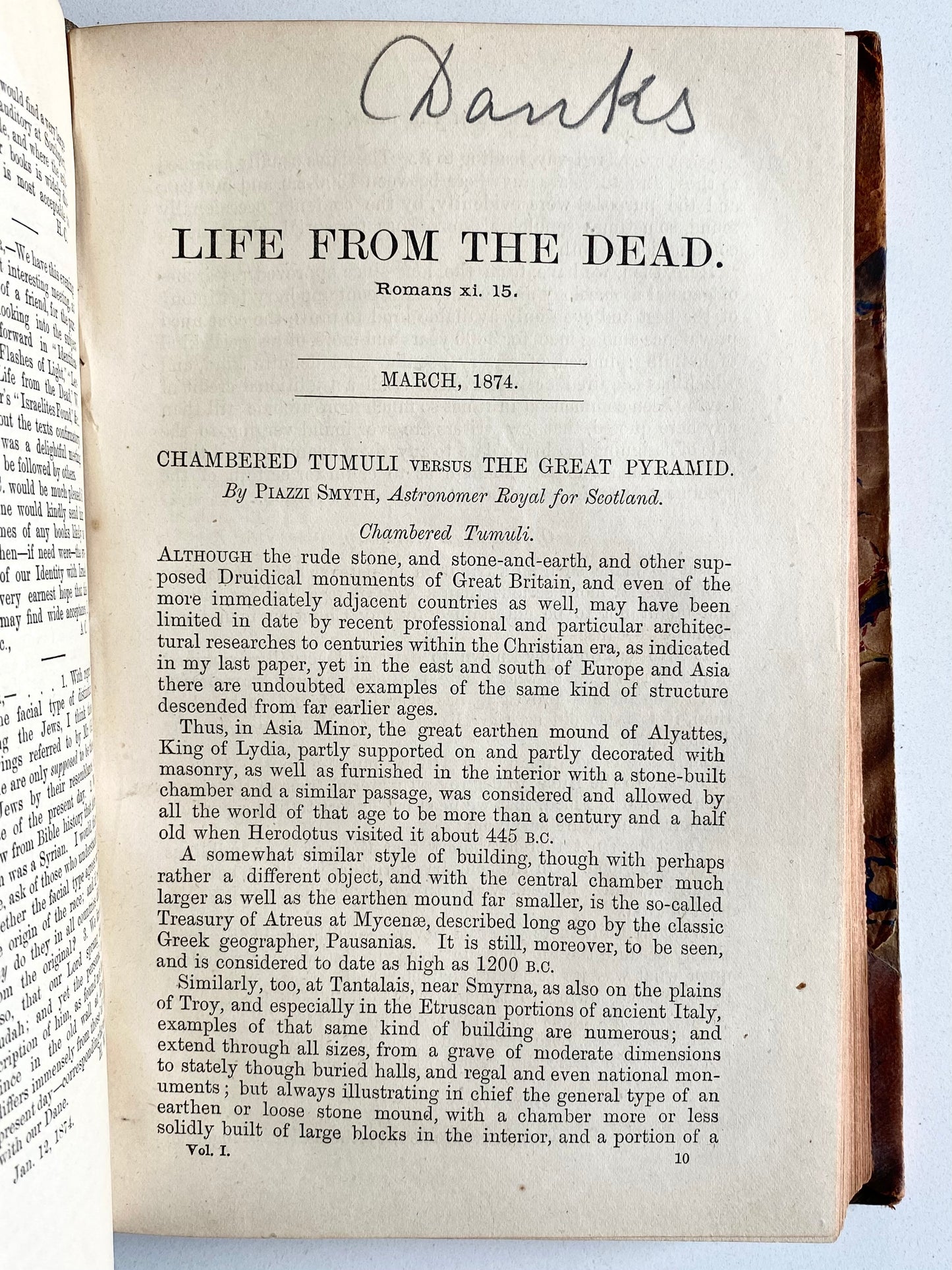 1873-1880 EDWARD HINE. Run of 7 Scarce Volumes of British-Israelite Periodical "Life from the Dead."
