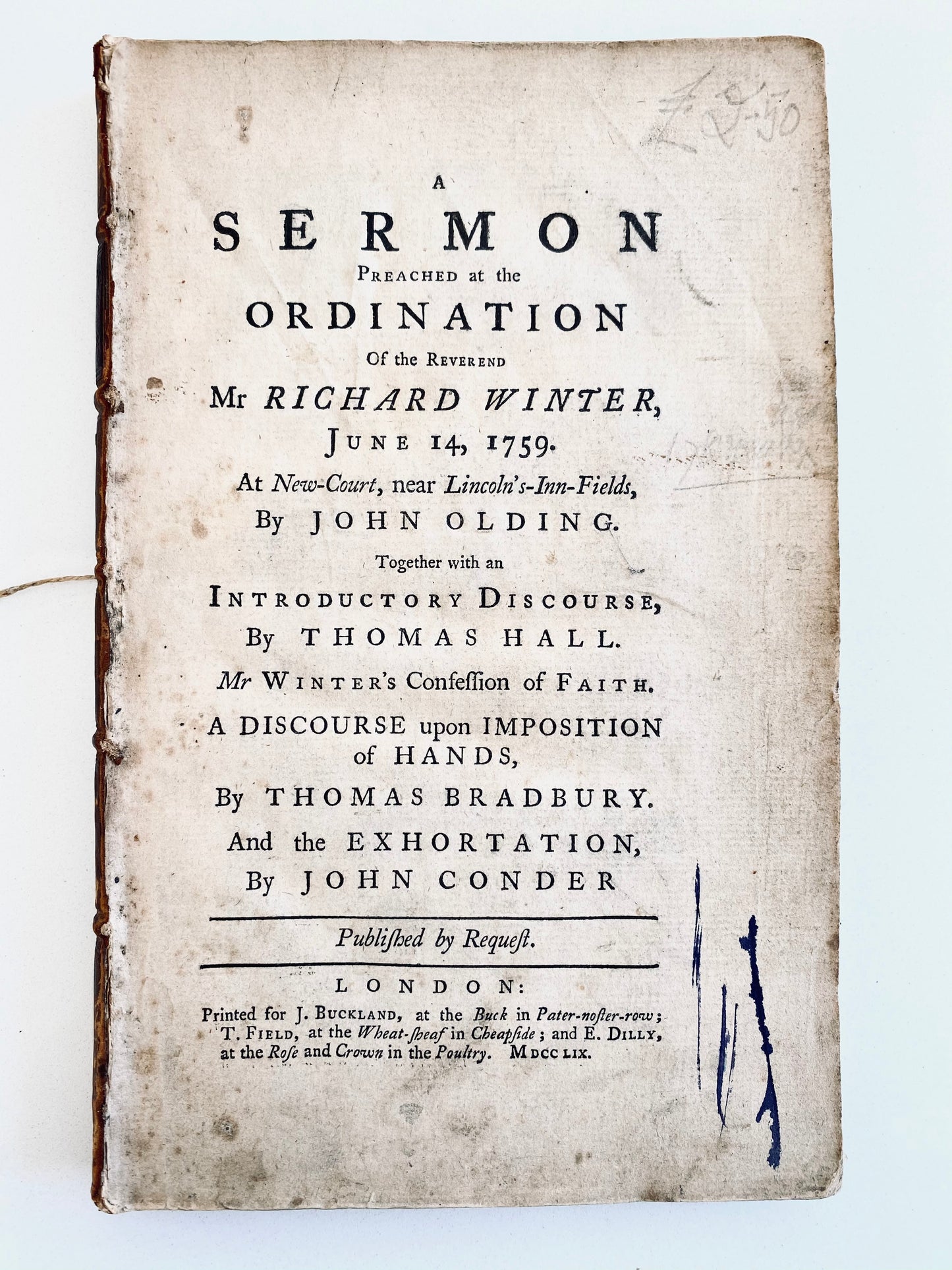 1759 JOHN OLDING. Power of Prayer, Holiness of the Christian Ministry, Etc. Rare Great Awakening Works.