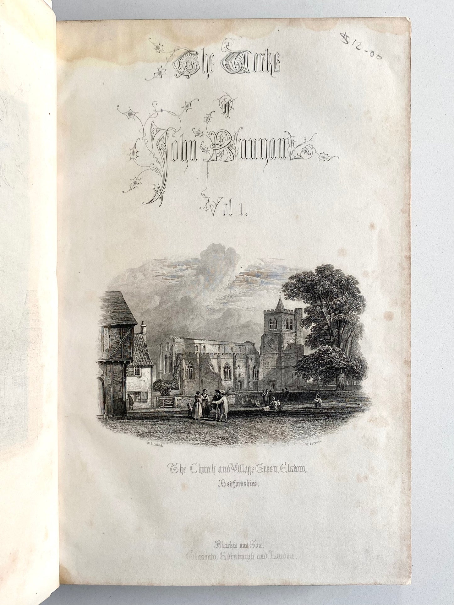 1860 JOHN BUNYAN. The Works in Six Large 4to Leather Bindings!