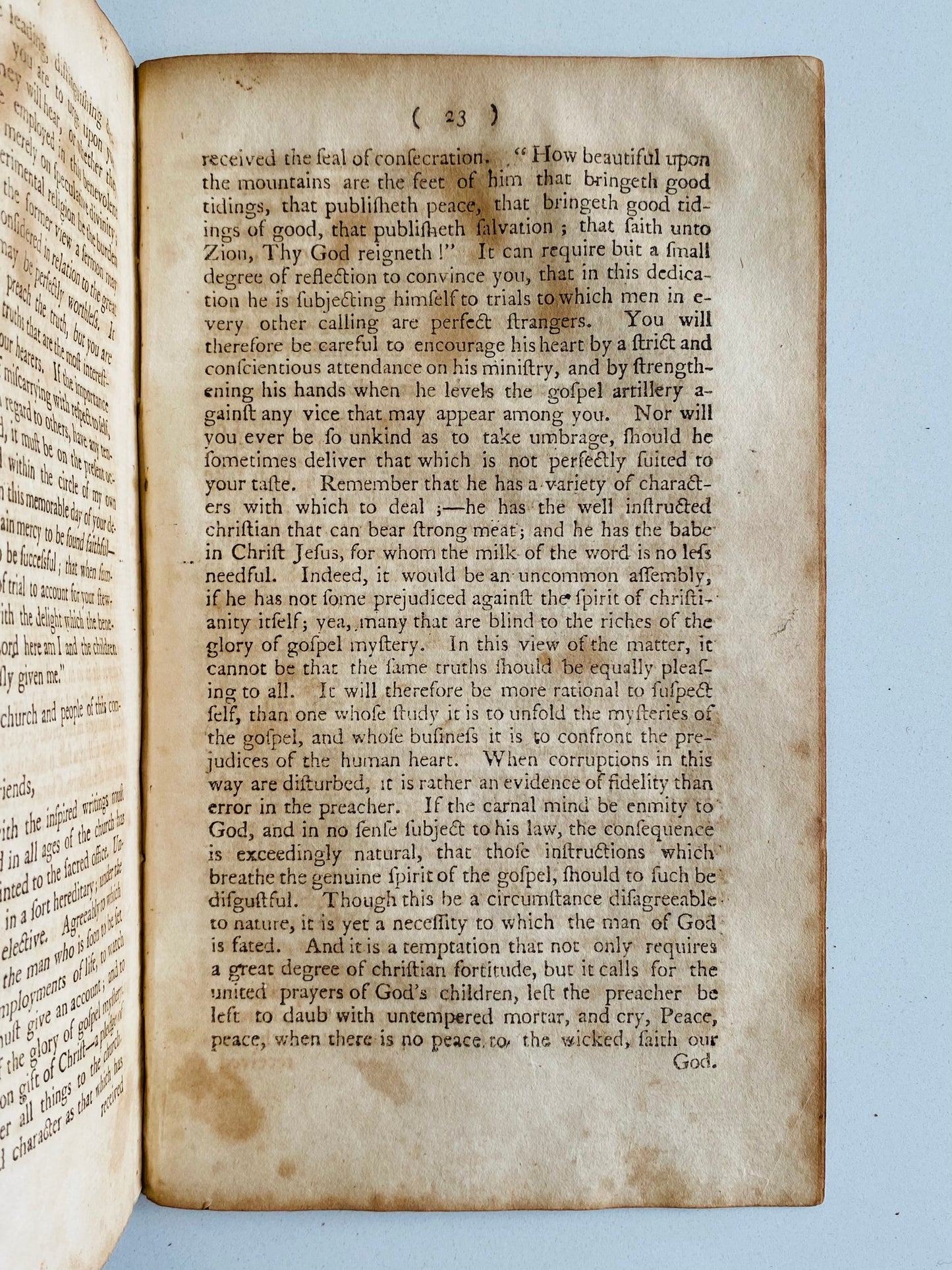1797 BENJAMIN TRUMBULL. Ordination Sermon for Early Huguenot Pastor, Rev. Bezaleel Pinneo.