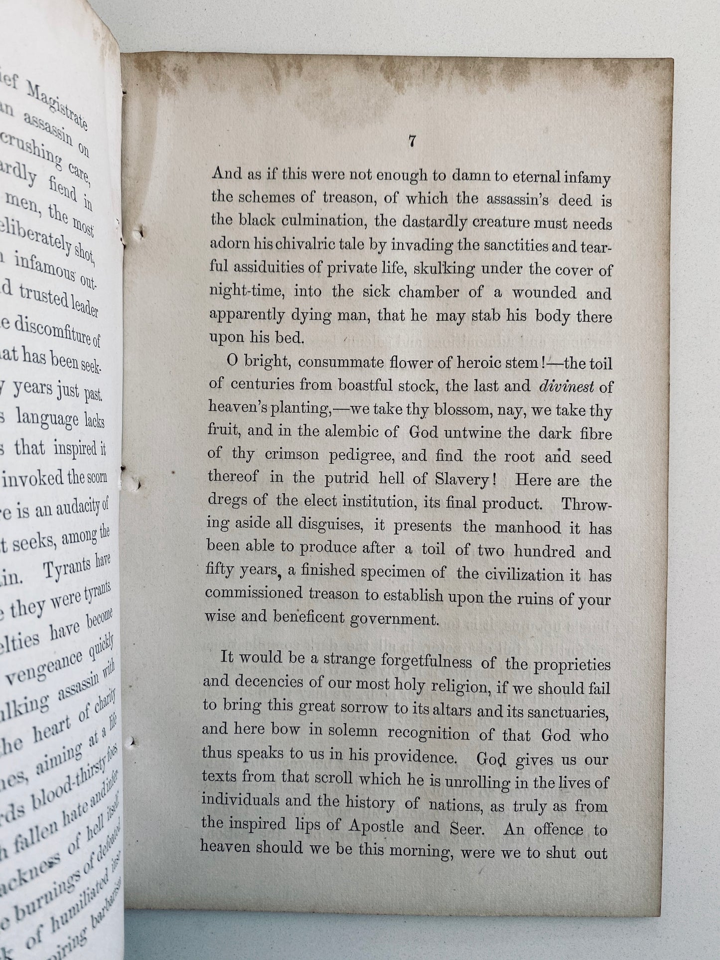 1865 ABRAHAM LINCOLN. All Joy is Darkened. A Sermon on the President's Assassination.