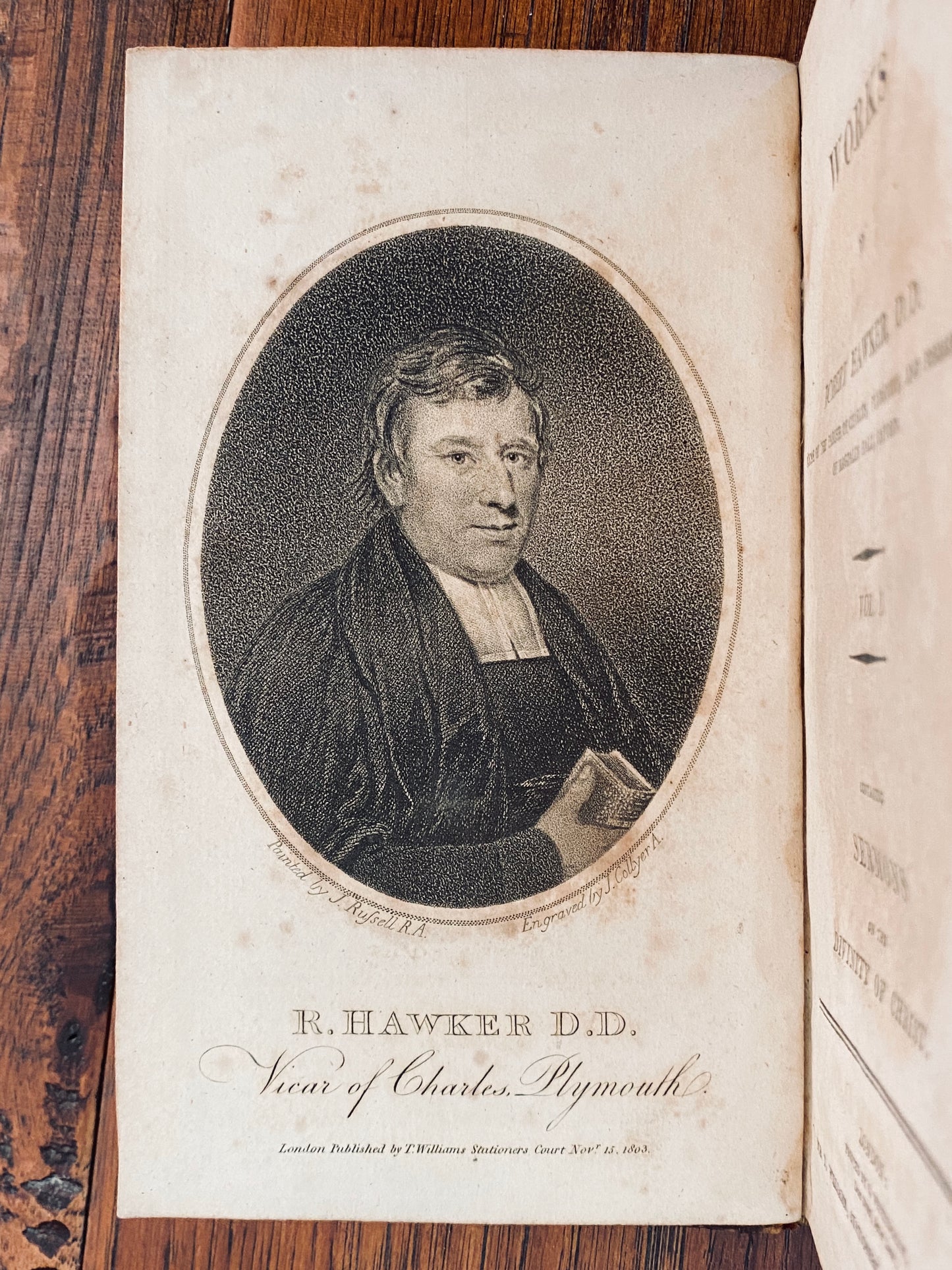 1804 ROBERT HAWKER. The Works of Robert Hawker. Six Volumes. Full Leather. Spurgeon Recommends.