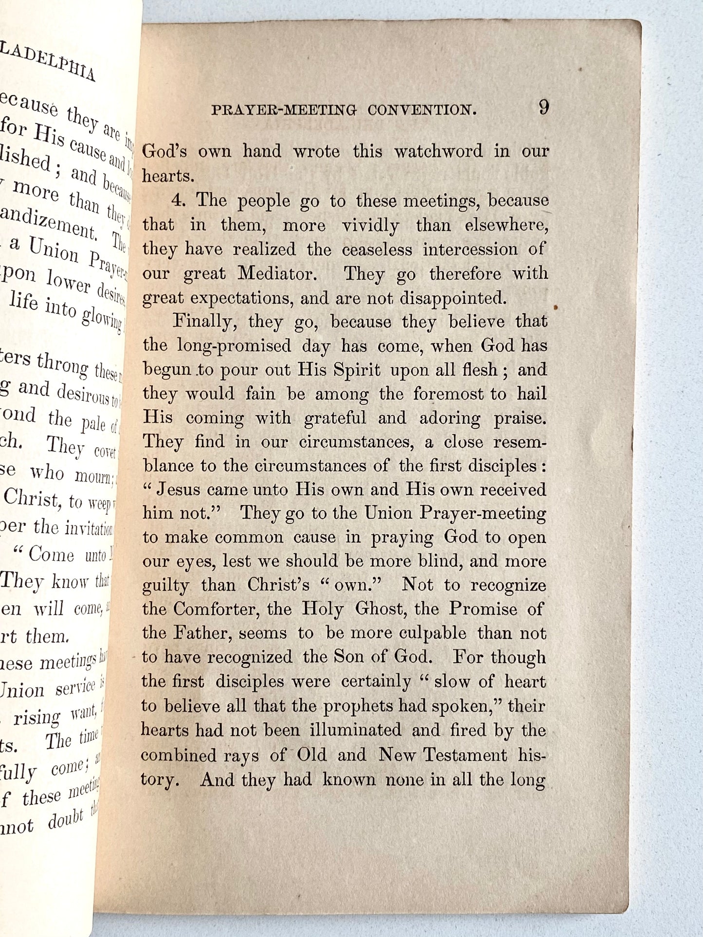 1860 PRAYER MEETING REVIVAL. The Philadelphia Prayer-Meeting Convention of 1860.