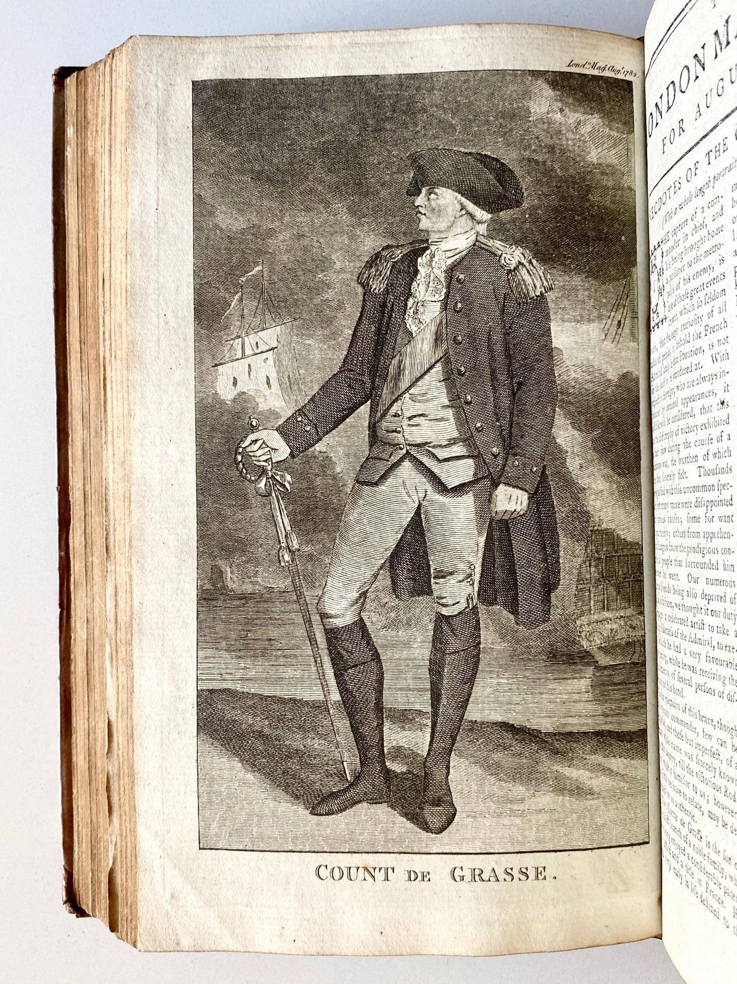 1782 GENTLEMAN'S LONDON MAGAZINE. George Washington, American Revolution, China, &c.