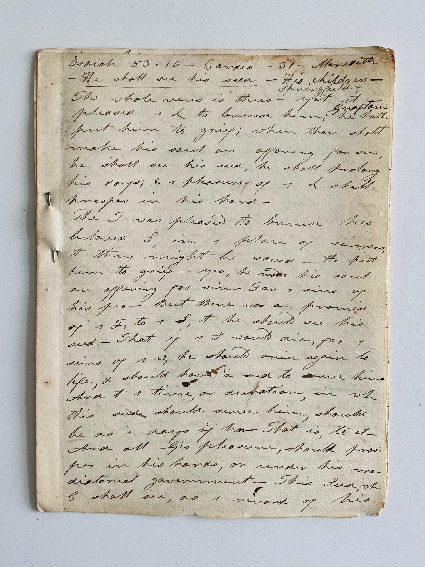 1755-1830 SAMUEL SARGENT. 2500pp Manuscript Archive of Second Great Awakening Missionary-Evangelist.