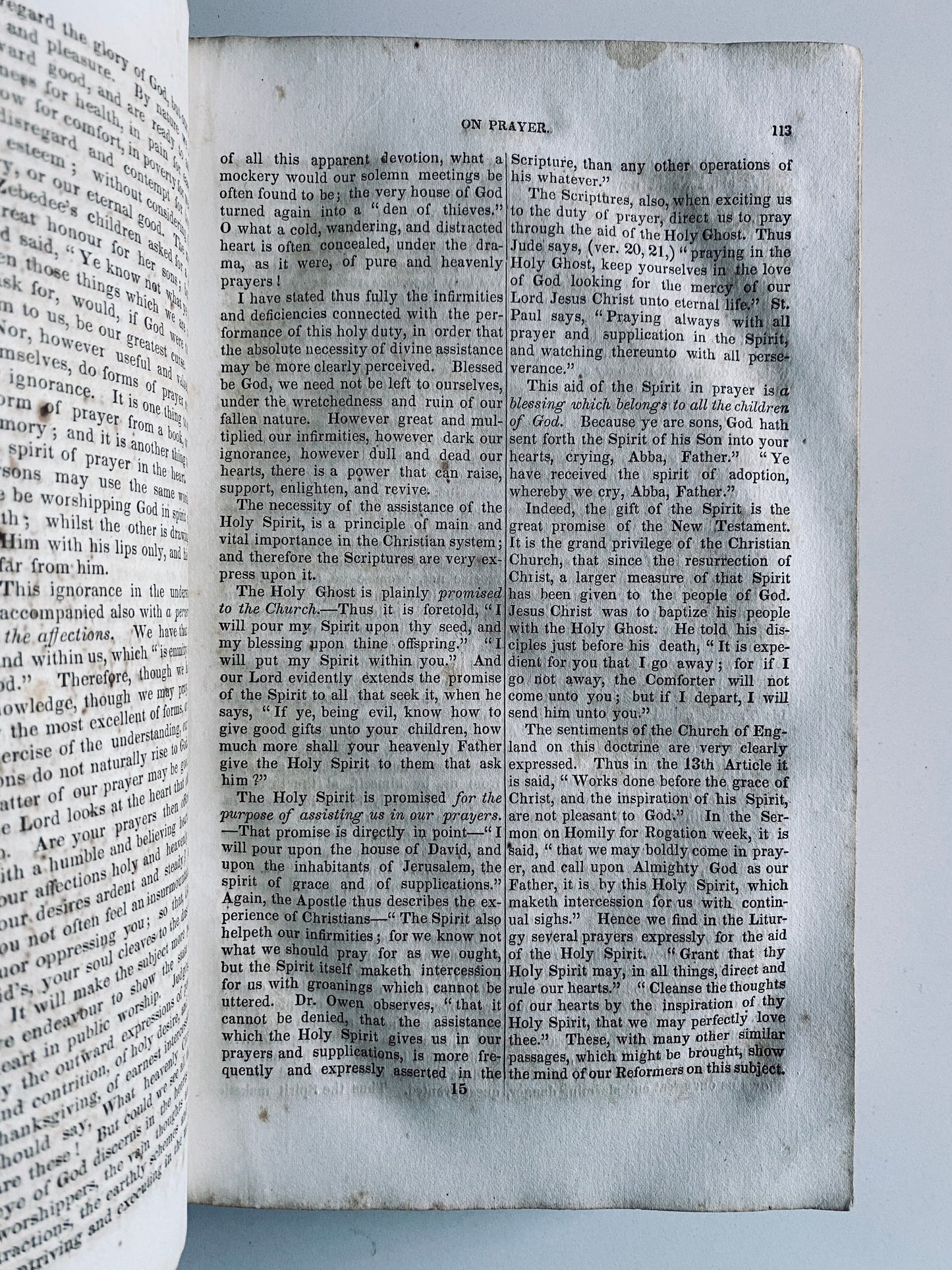 1832 EDWARD BICKERSTETH. Works on Prayer, Hearing Sermons, Study of Scripture &c in One Large Volume