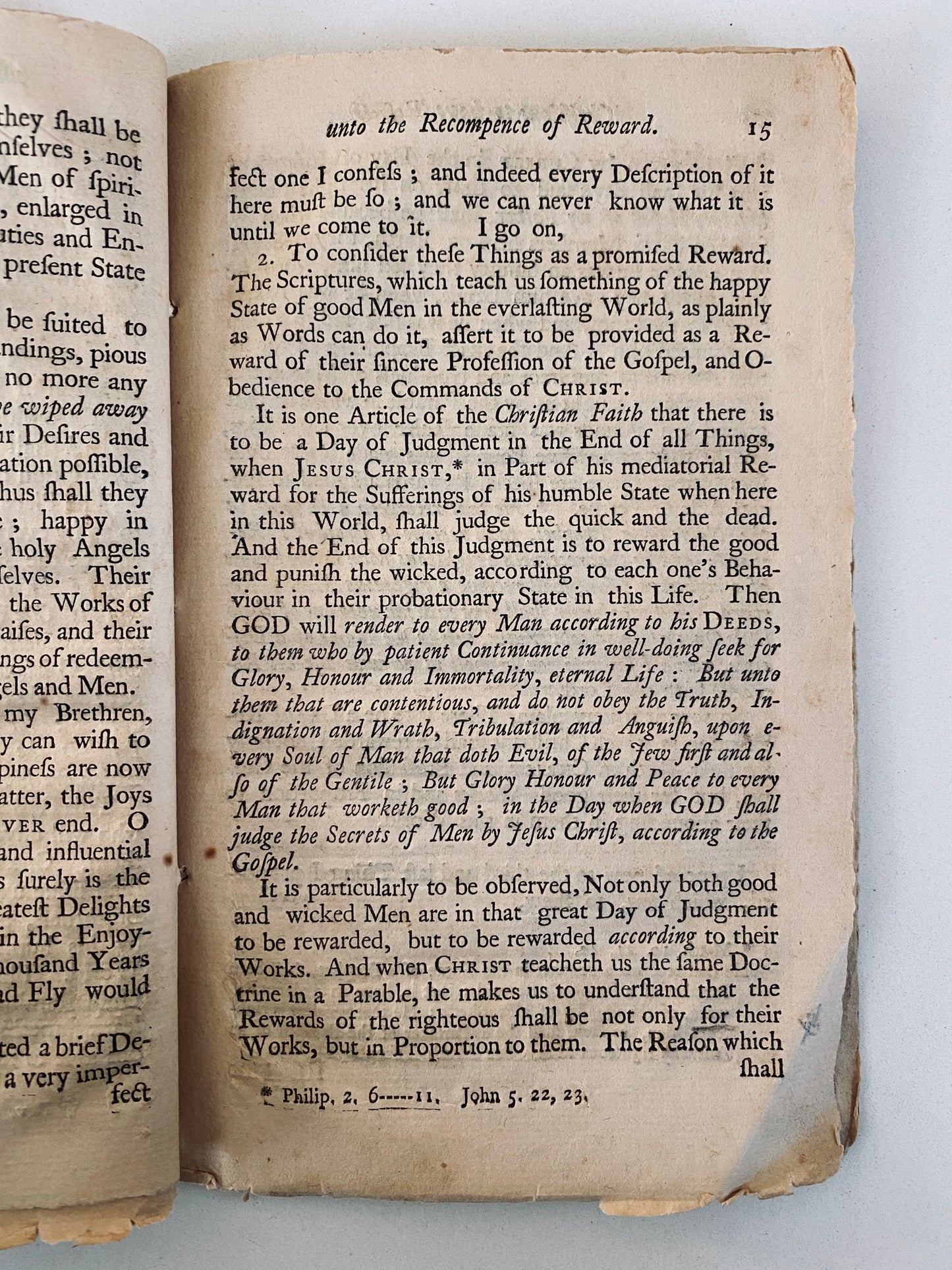 1744 JOSEPH PARSONS. Christians Rewarded for Service to Christ. Thomas Foxcroft's Copy!