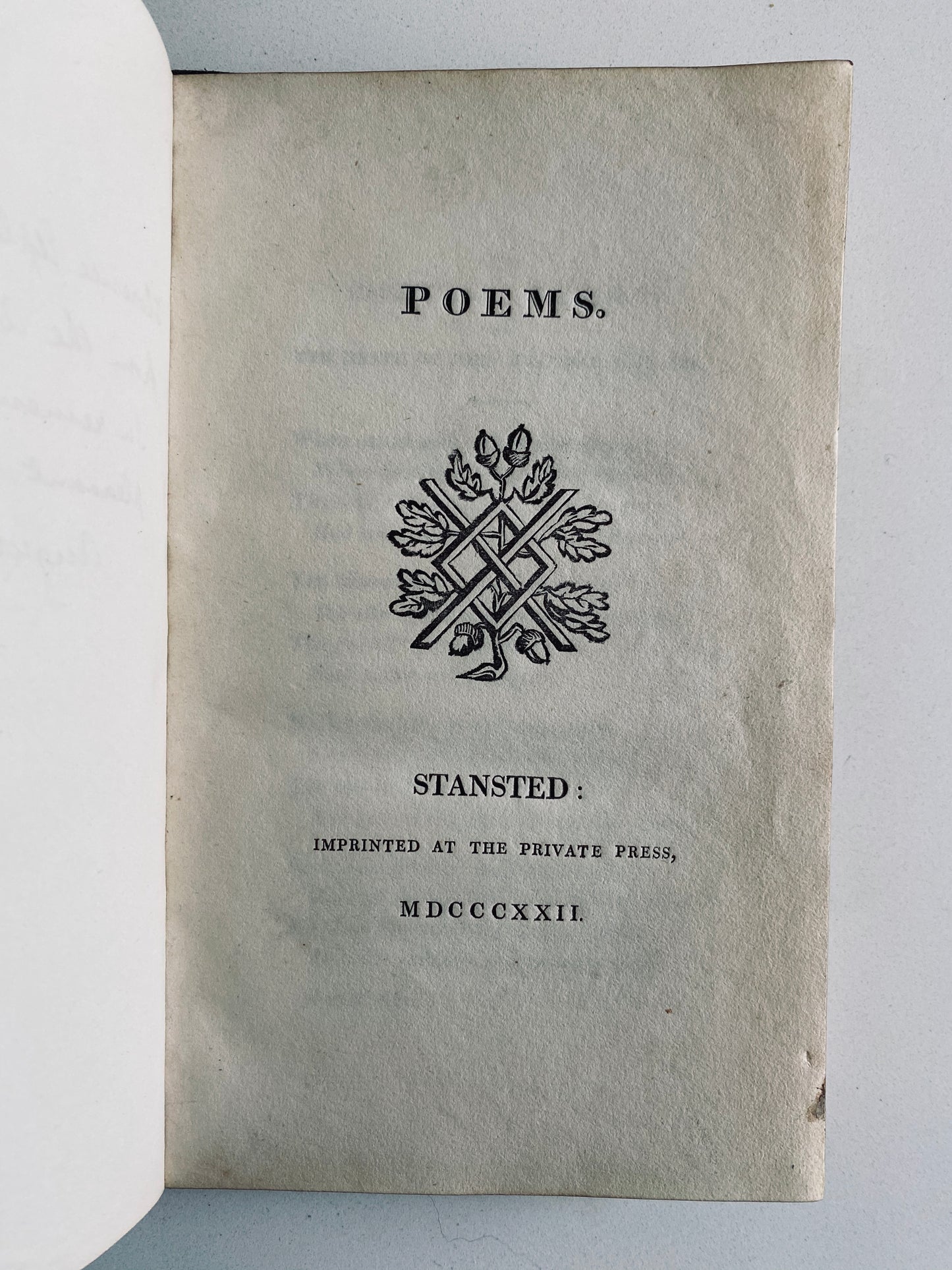 1822 LEWIS WAY. Rare Privately Printed Poems - Jewish Missions - Albury Apostles - Edward Irving