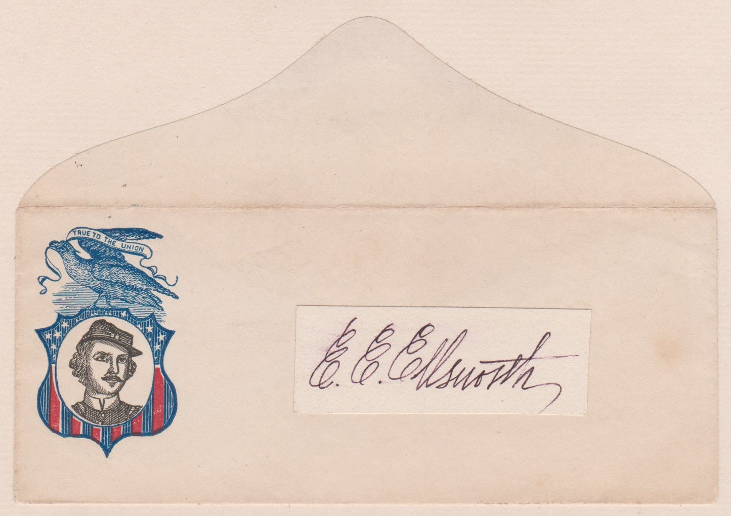 1861 ELMER ELLSWORTH. Autograph of First Union Soldier Killed in the Civil War!