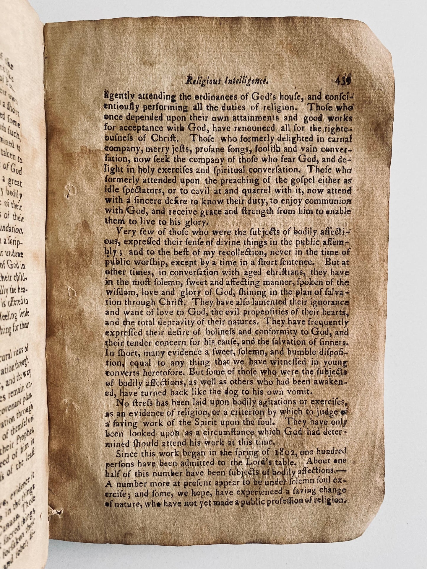 1804 WESTERN MISSIONARY MAGAZINE. Cane Ridge Revival - Rare Second Great Awakening Periodical!