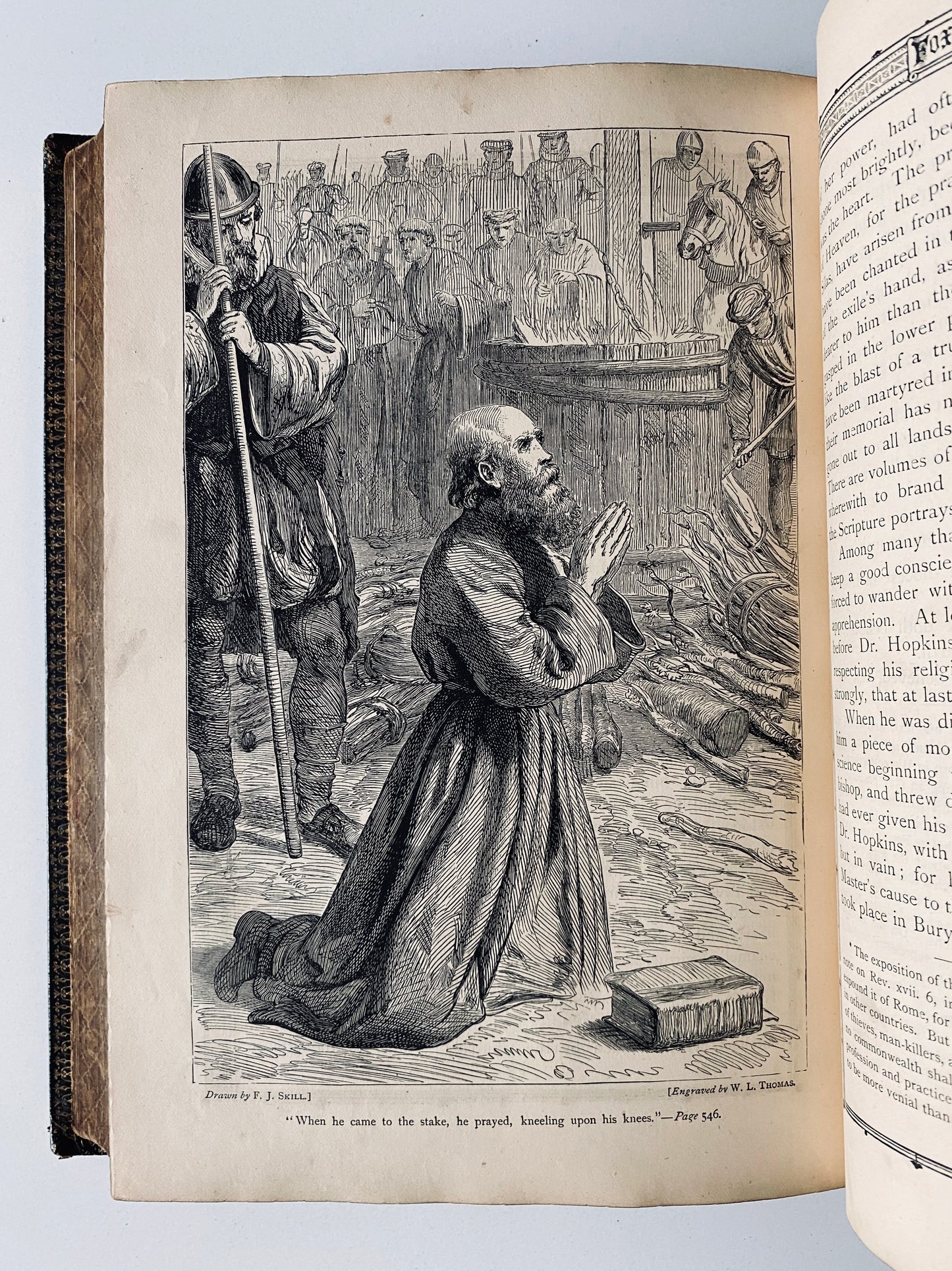 1870 JOHN FOXE. Foxe's Book of Martyrs. Stunning Near-Folio Fine Binding Edition. Lovely.