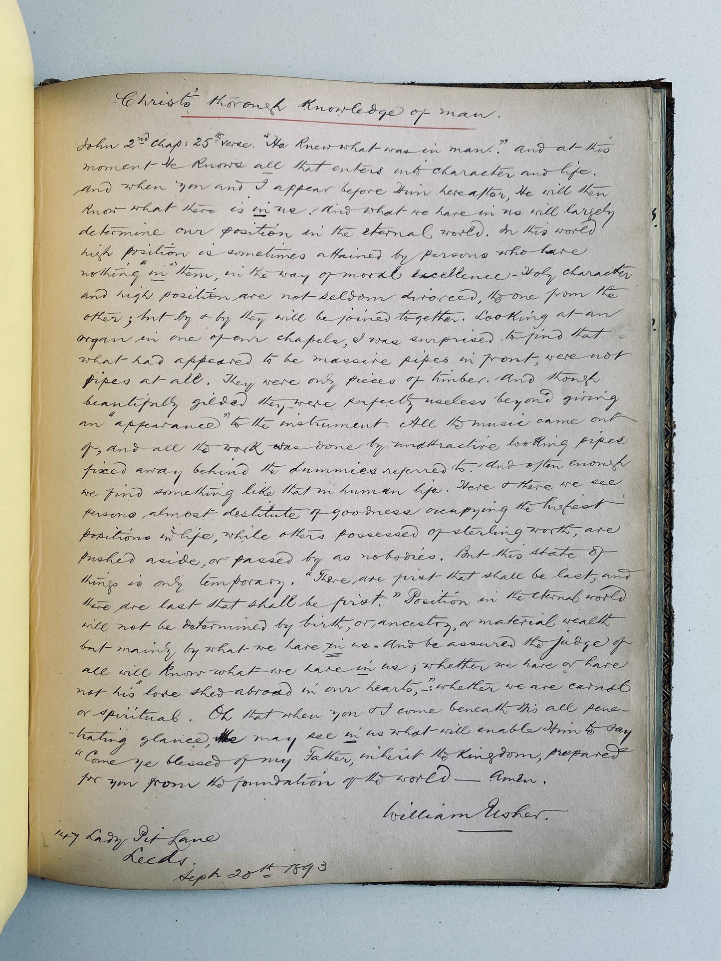 1862 PHOEBE PALMER. Important Manuscript Methodist Autograph Book - Chinese Missions, &c.