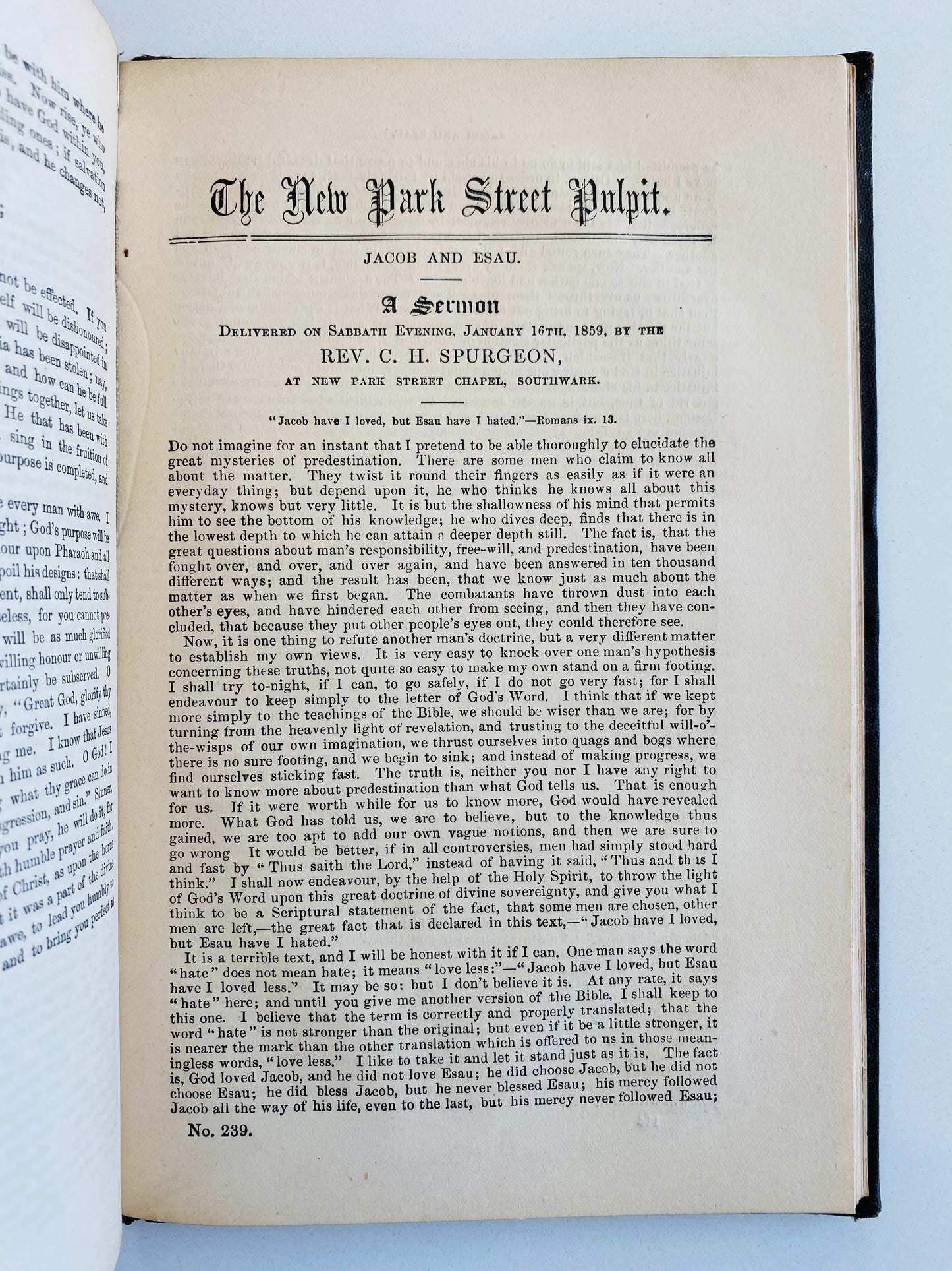 1863 C. H. SPURGEON. Sermons Upon Divine Grace and Human Responsibility. Exceptionally Rare!