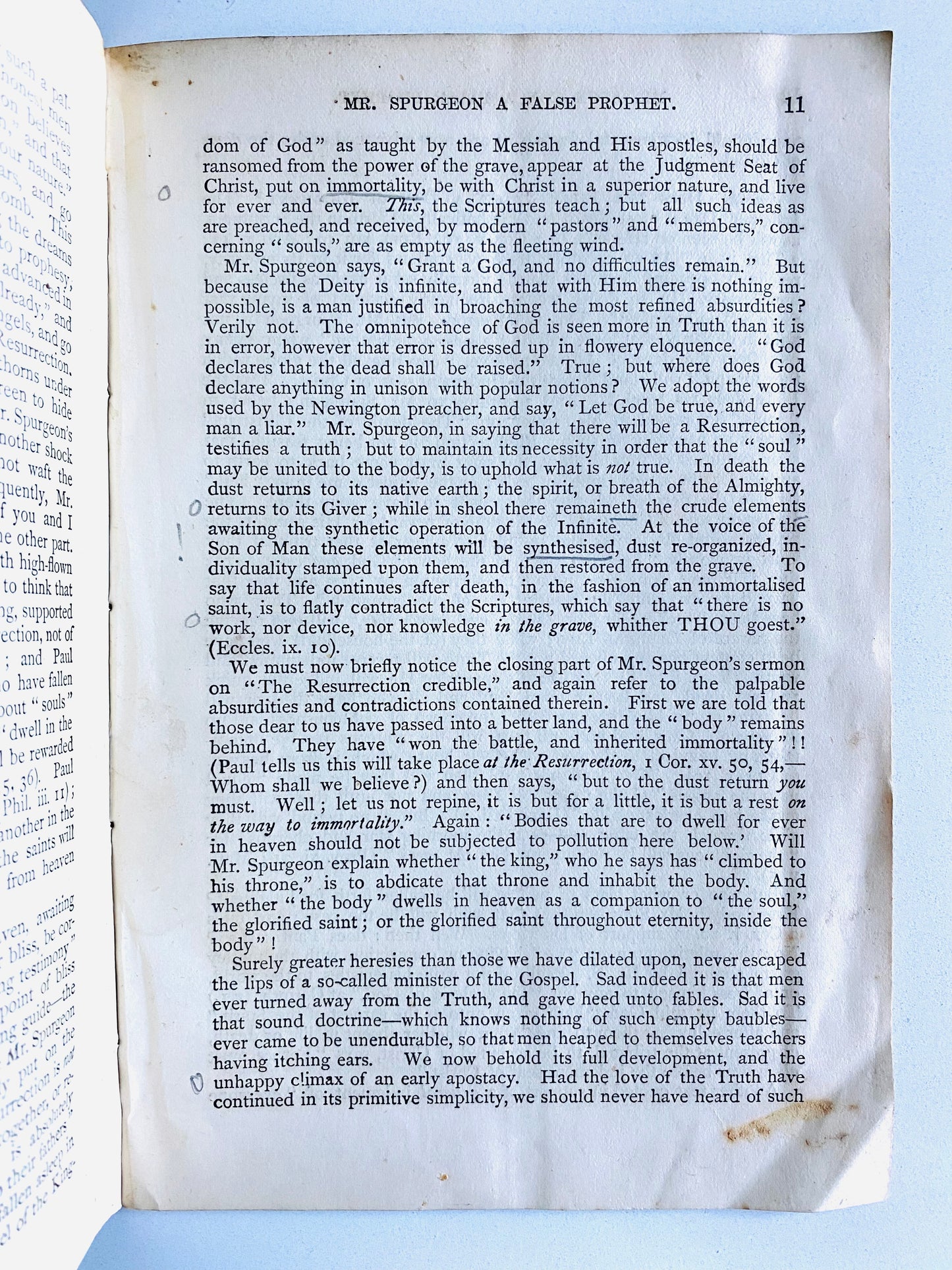 1872 C. H. SPURGEON Accused of Being a Heretic who Preaches a False Gospel!