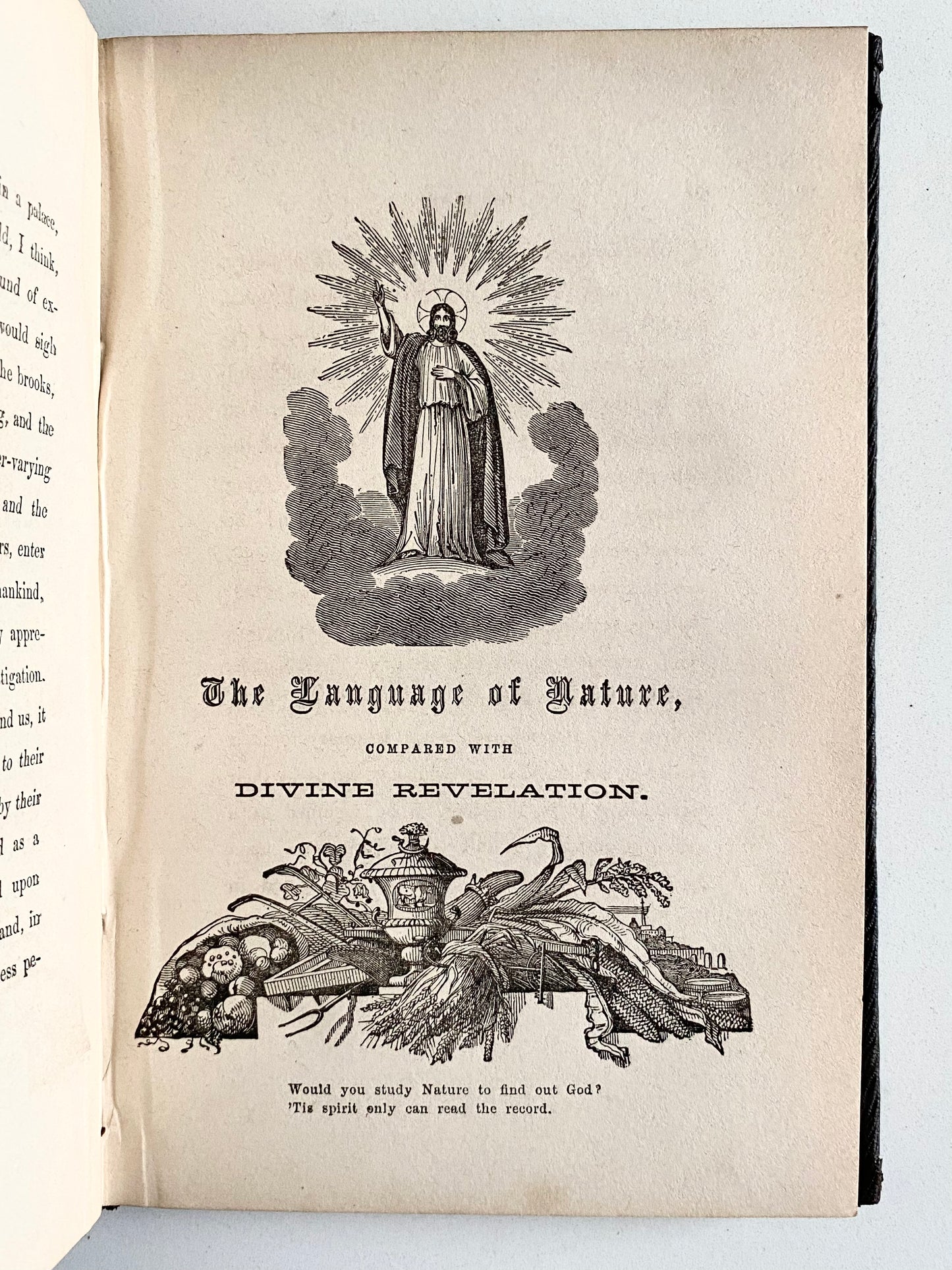 1865 JUSTUS KEEFER. God in Every Thing. Language of Revelation in Nature. Very Scarce.