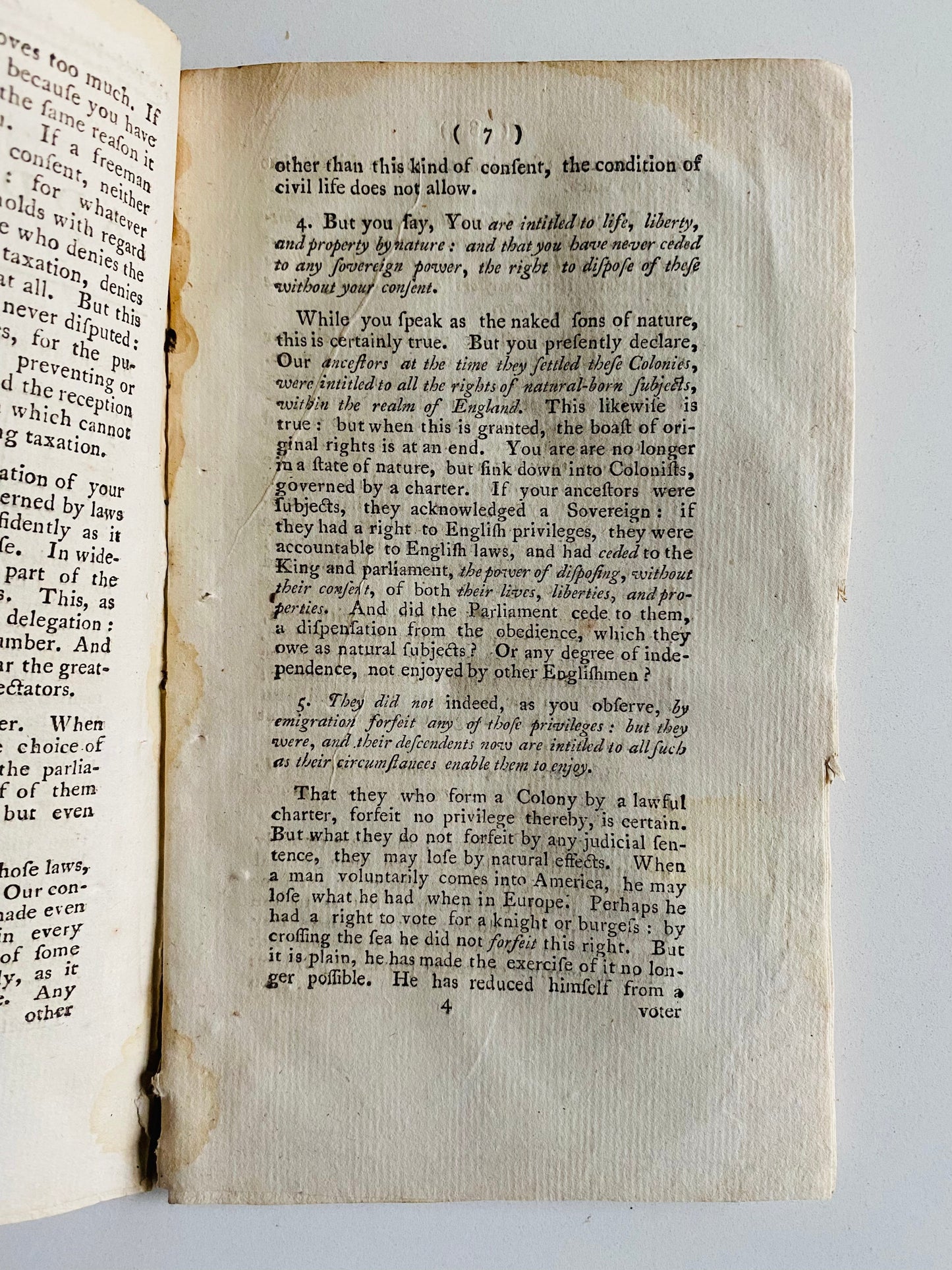 1775 JOHN WESLEY. An Address to American Colonies Urging Against the Revolution.