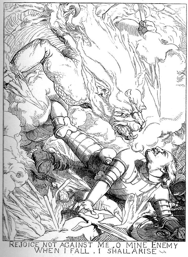 1875 John Bunyan. Pilgrim's Progress Etchings by Important Pre-Raphaelite Artist.