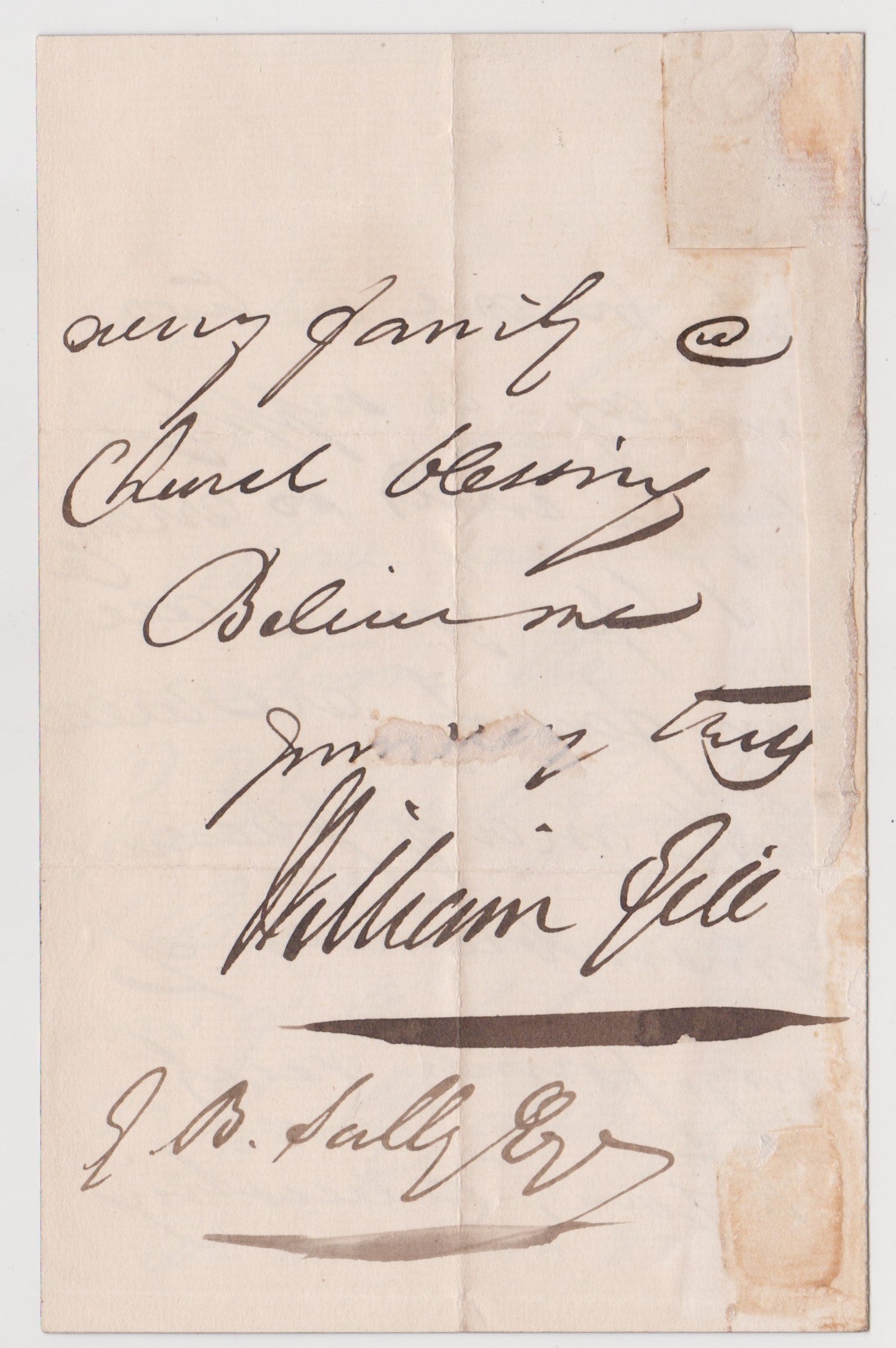 c.1890 WILLIAM GILL. Autograph Letter by Pioneer Rarotonga, Cook Islands Missionary.