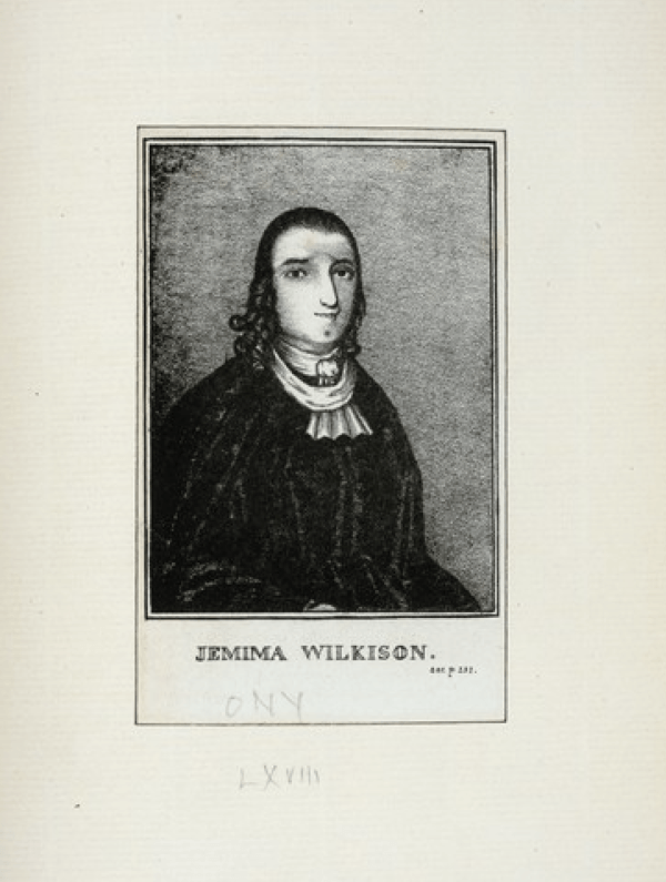 1844 JEMIMA WILKINSON. Rare Female Revivalist and Prophet Who Came Back from the Dead!