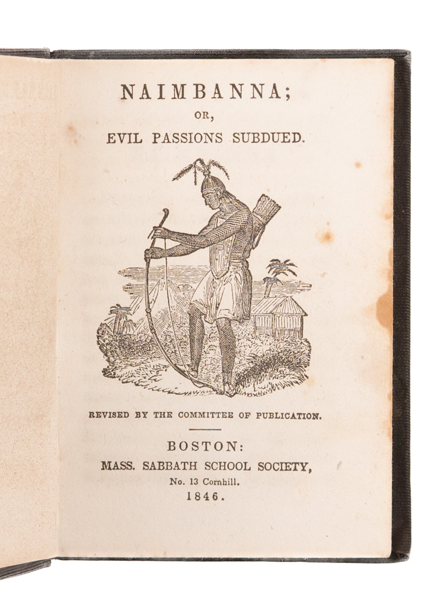 1856 MASS. SABBATH SCHOOL SOCIETY. The African Printer - A Warrior Chief Converted, &c.