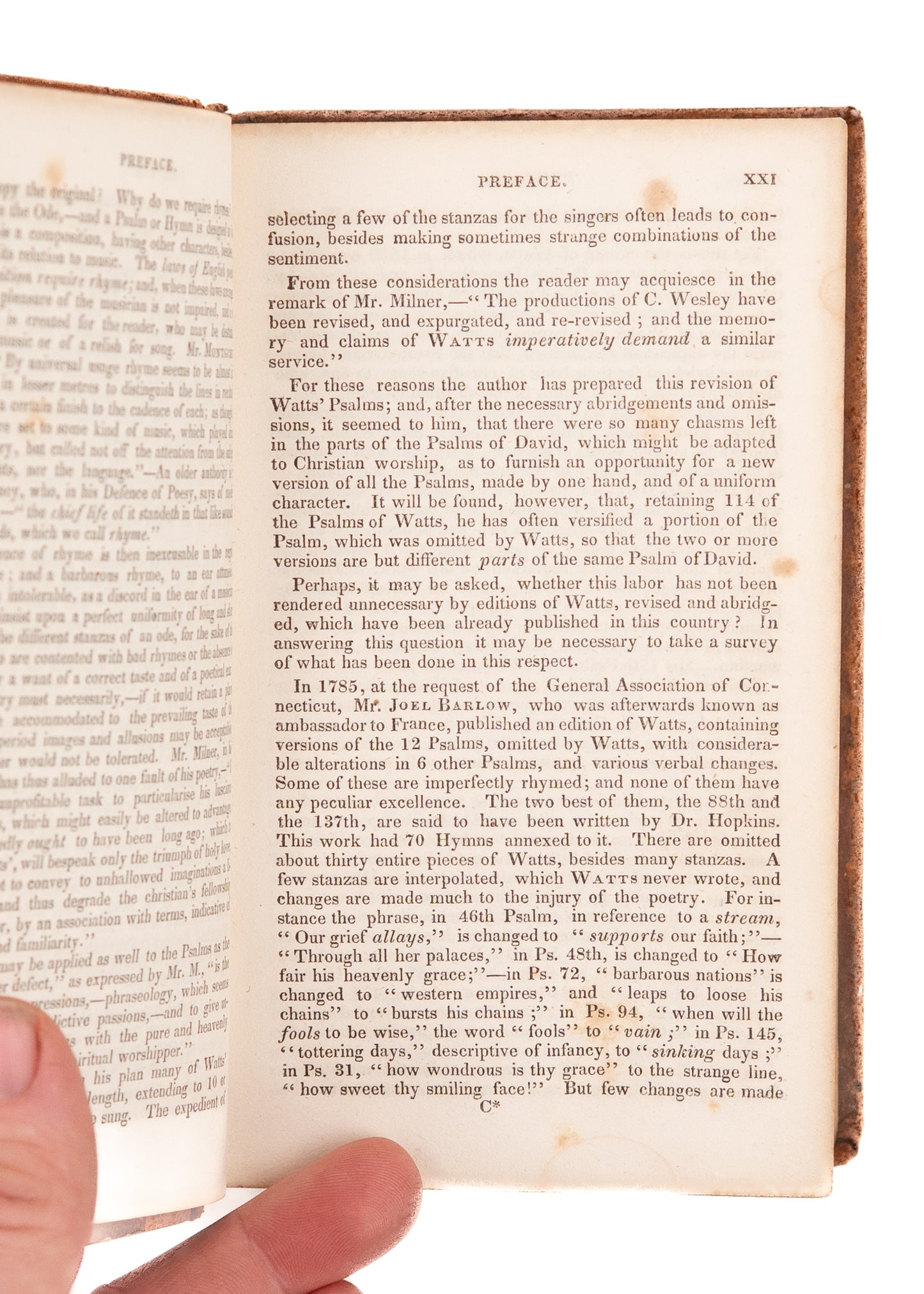 1835 WILLIAM ALLEN. Psalms and Hymns for Public Worship. Suppressed, with History American Psalmody.