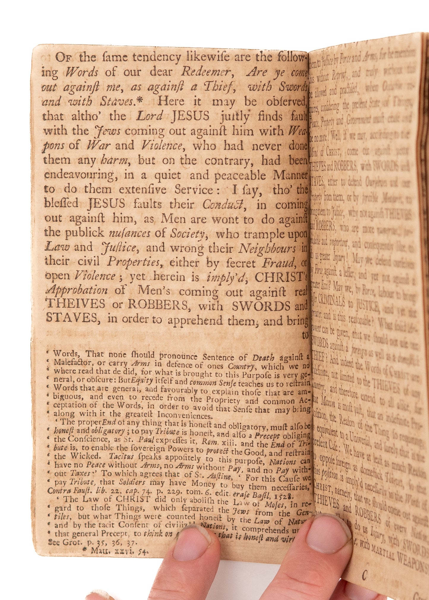 1747-1748 GILBERT TENNENT. The Consistancy of Defensive War - Benjamin Franklin and American Revolution.