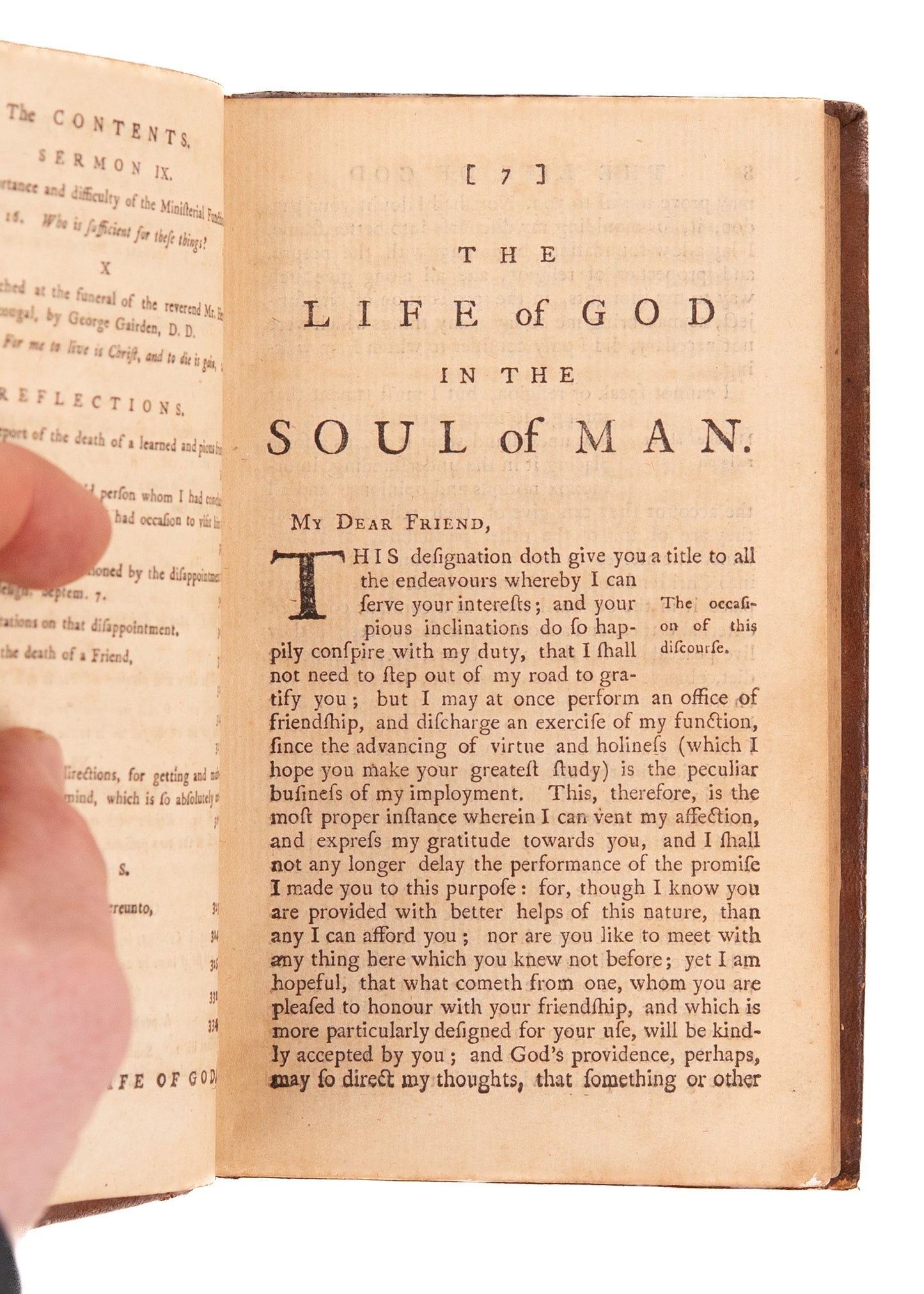1765 HENRY SCOUGAL. Puritan Works with 18th Century "Methodist" Georgia Slave Plantation Provenance.